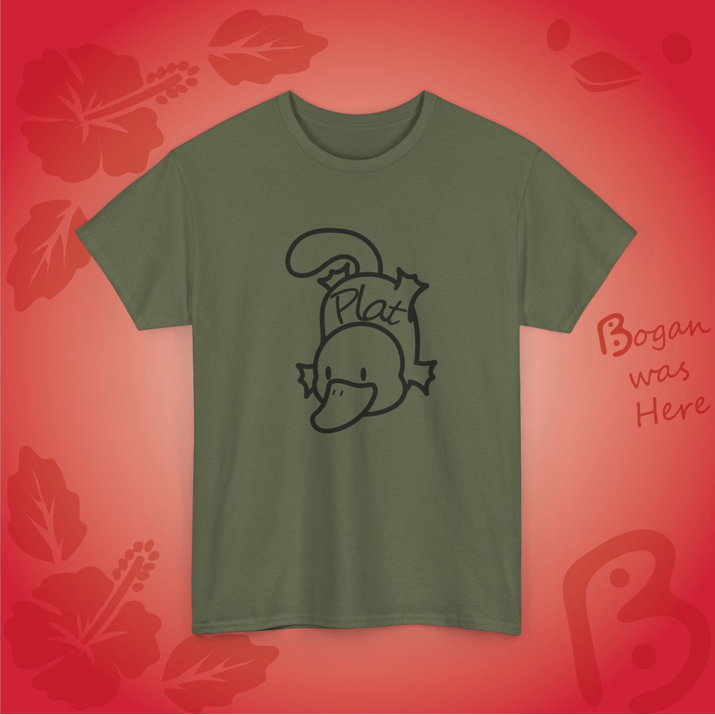 Plat the Platypus Bogan's Design T Shirt