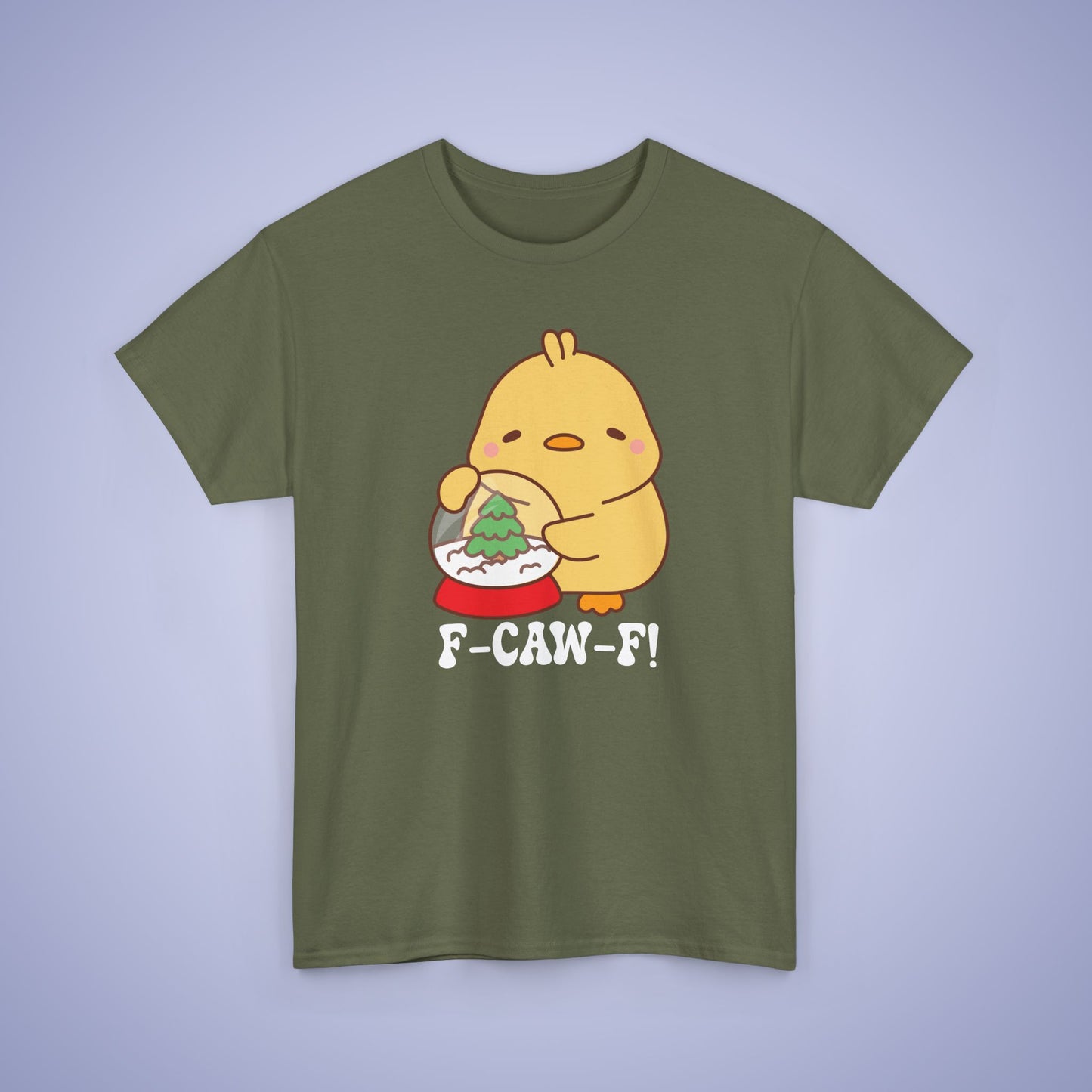 Christmas Snowglobe F CAW F White Cute Funny Chick Unisex Chicken T Shirt