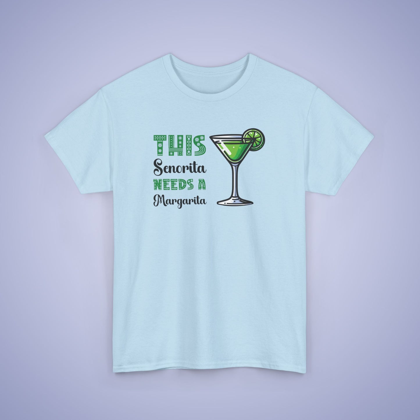This Senorita Needs a Margarita Cinco De Mayo Drinking Fun Unisex Oversized T Shirt