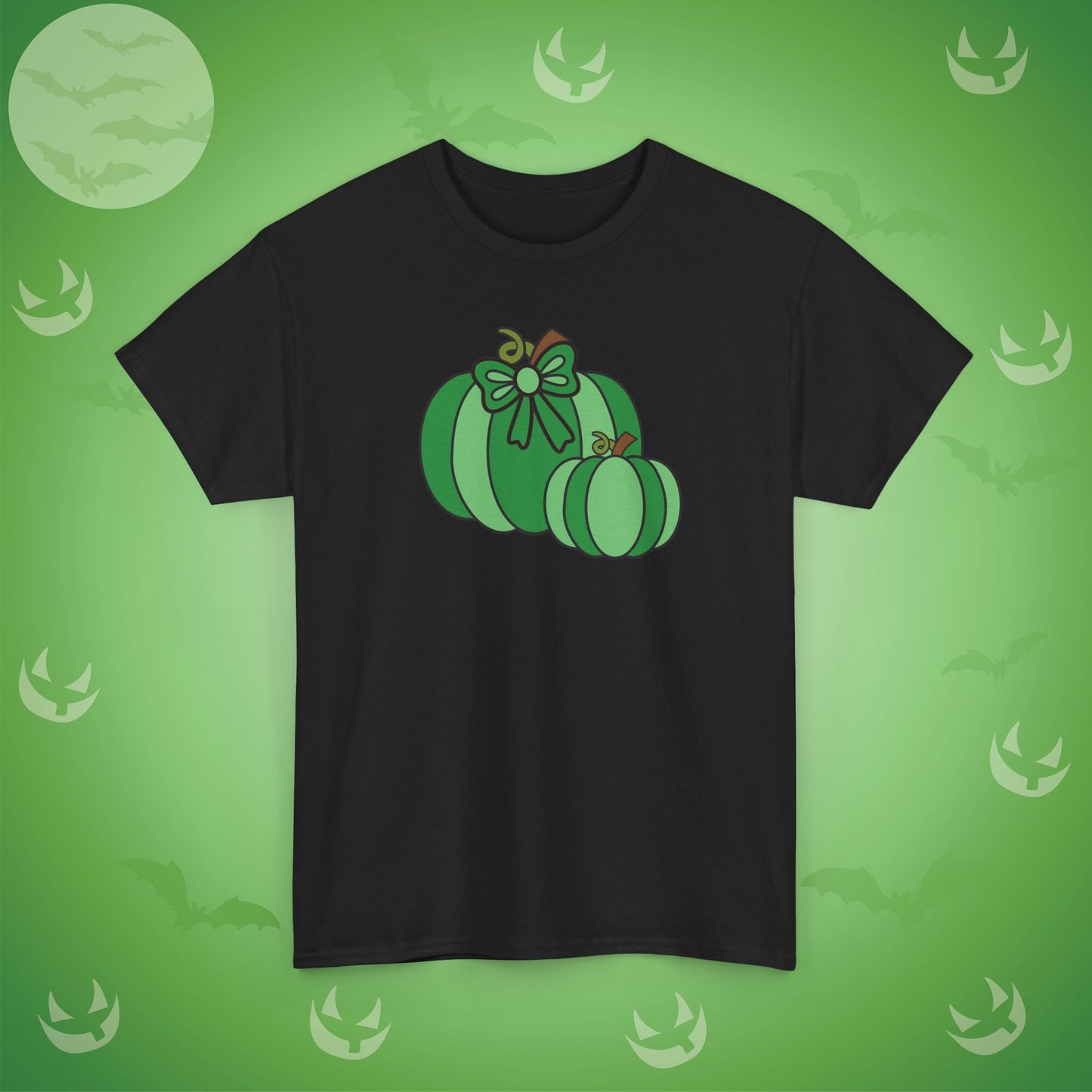 Thanksgiving Fall Inspired Halloween Green Pumpkin Unisex T Shirt