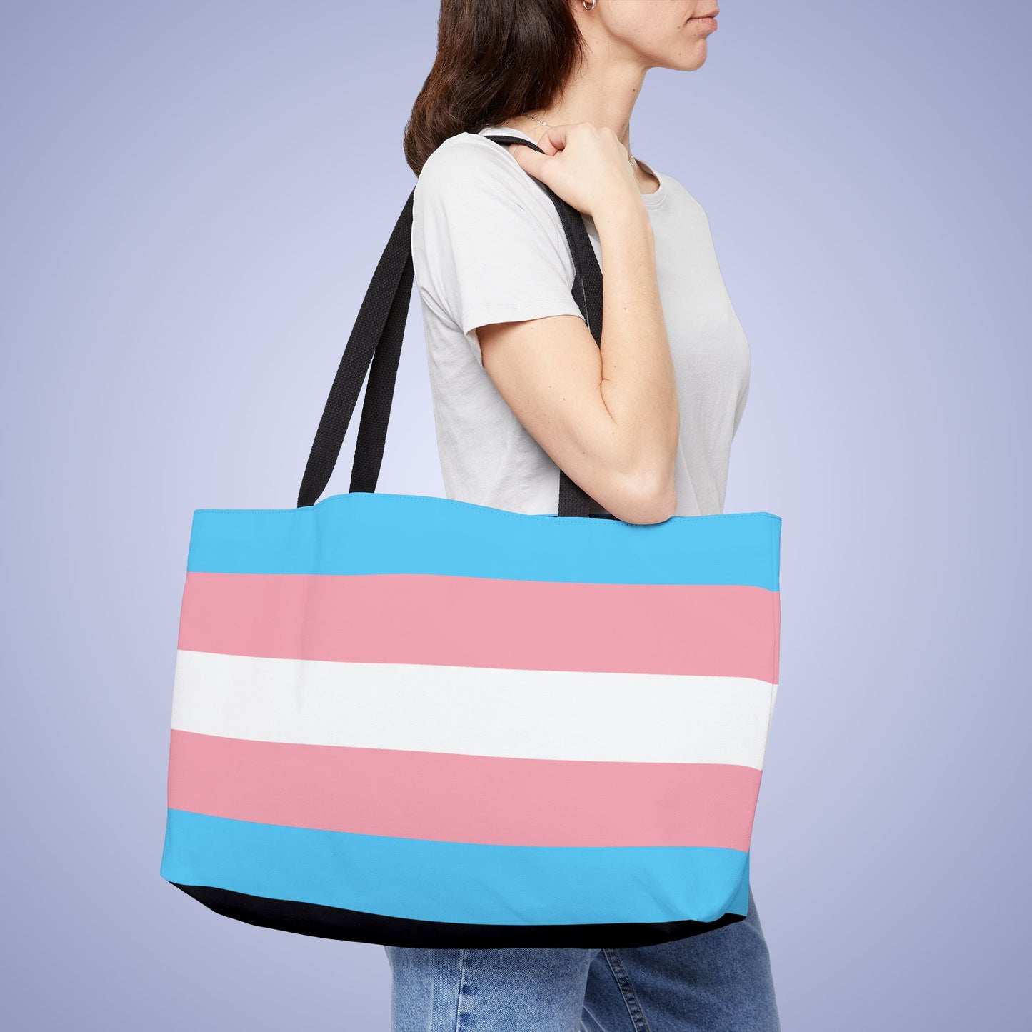 Transexual Pride Month Weekender Large Beach Bag Tote
