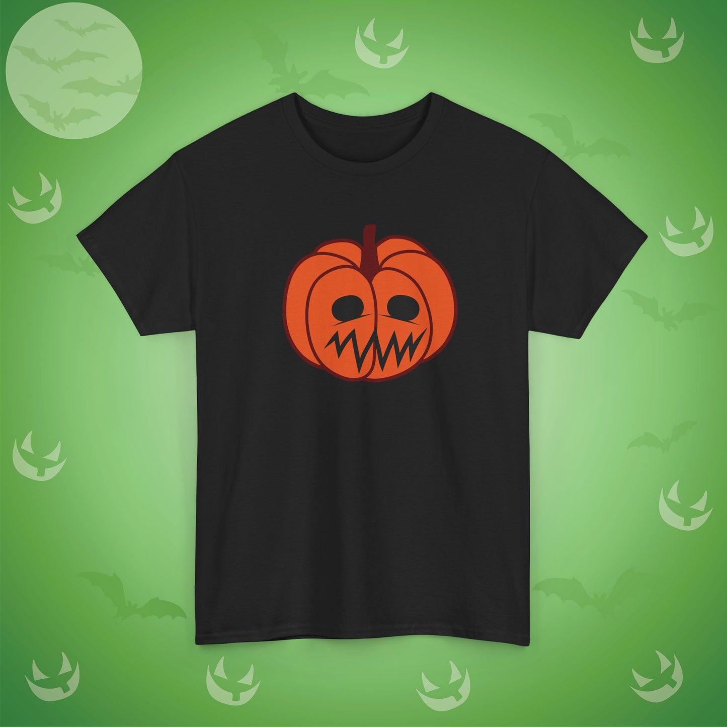 Jackolantern Worried Face Halloween Pumpkin Unisex T Shirt