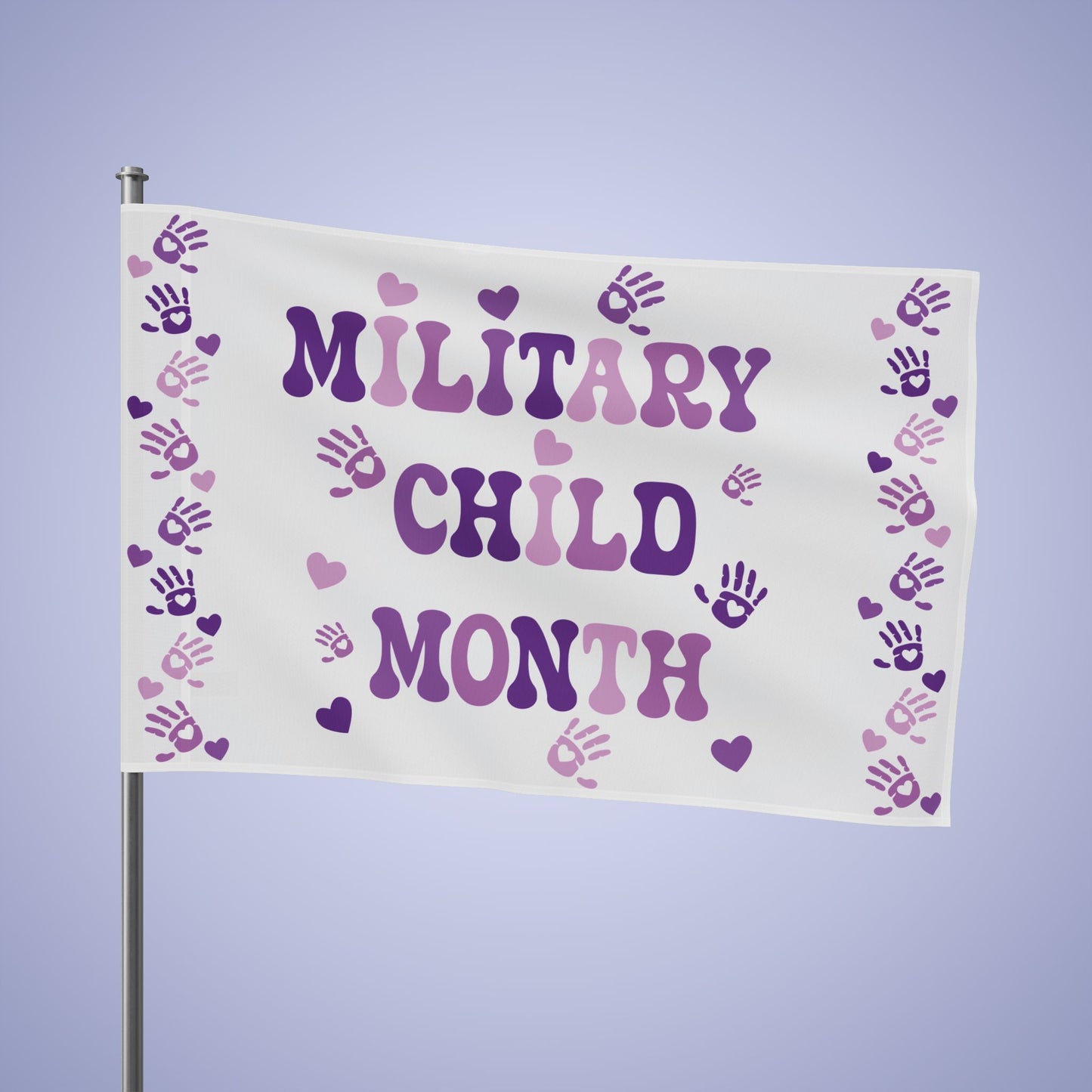 Military Brat Flag Banner Small Medium & Large Military Child Month
