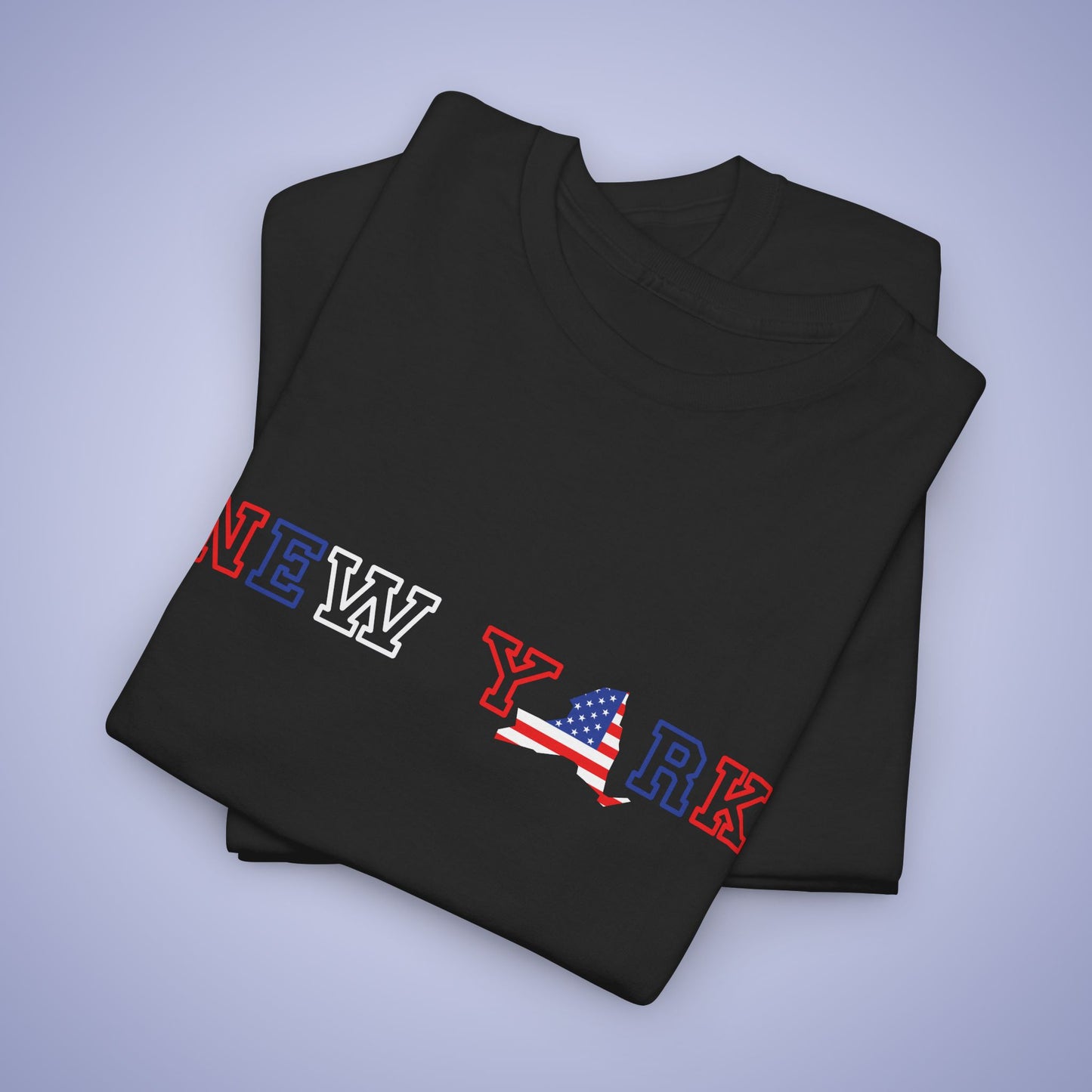 New York Map Text Art Proud American Unisex T Shirt