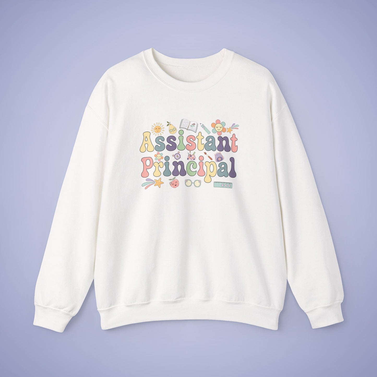 Assistant Principal Teacher Crewneck Sweatshirt Retro Unisex Back to School