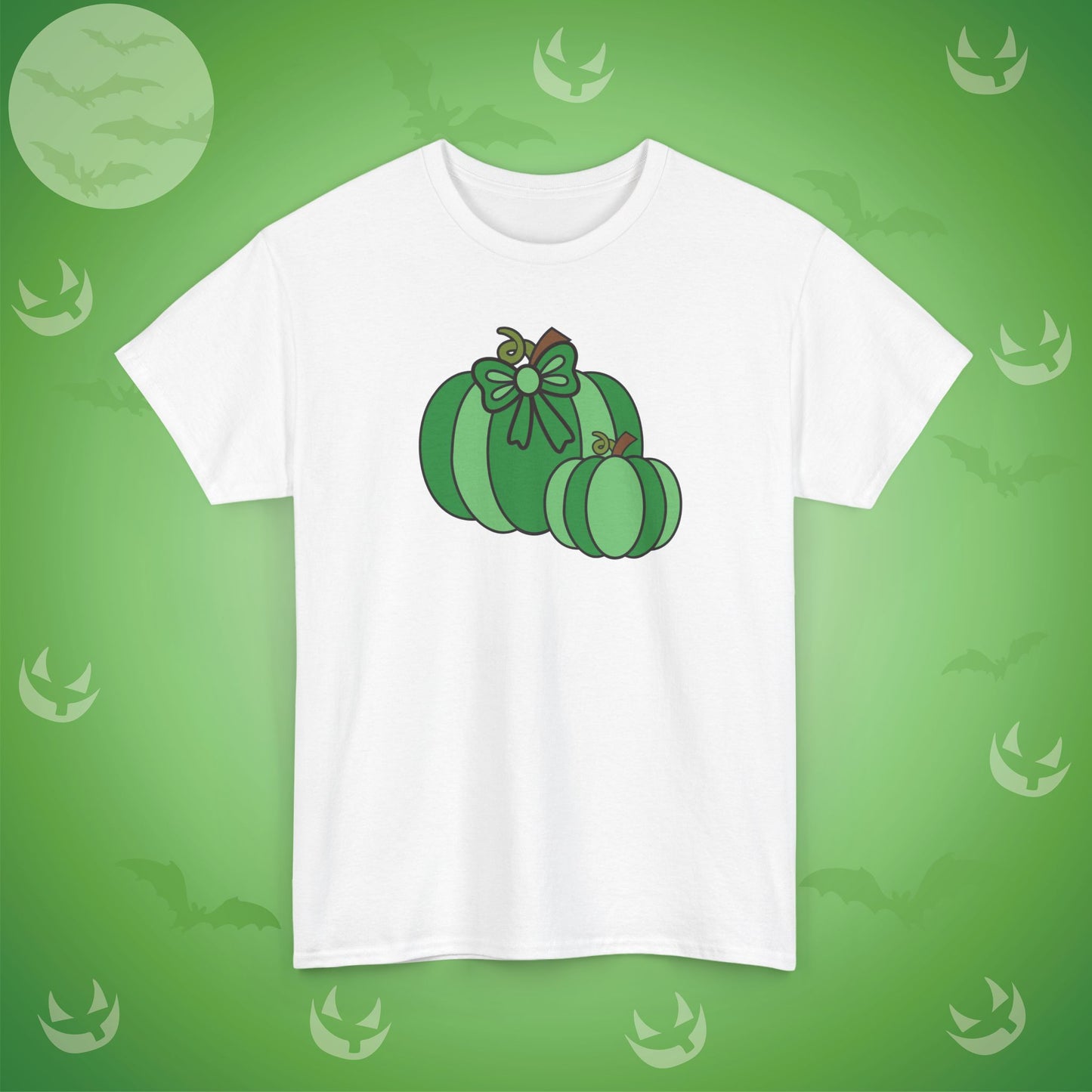 Thanksgiving Fall Inspired Halloween Green Pumpkin Unisex T Shirt