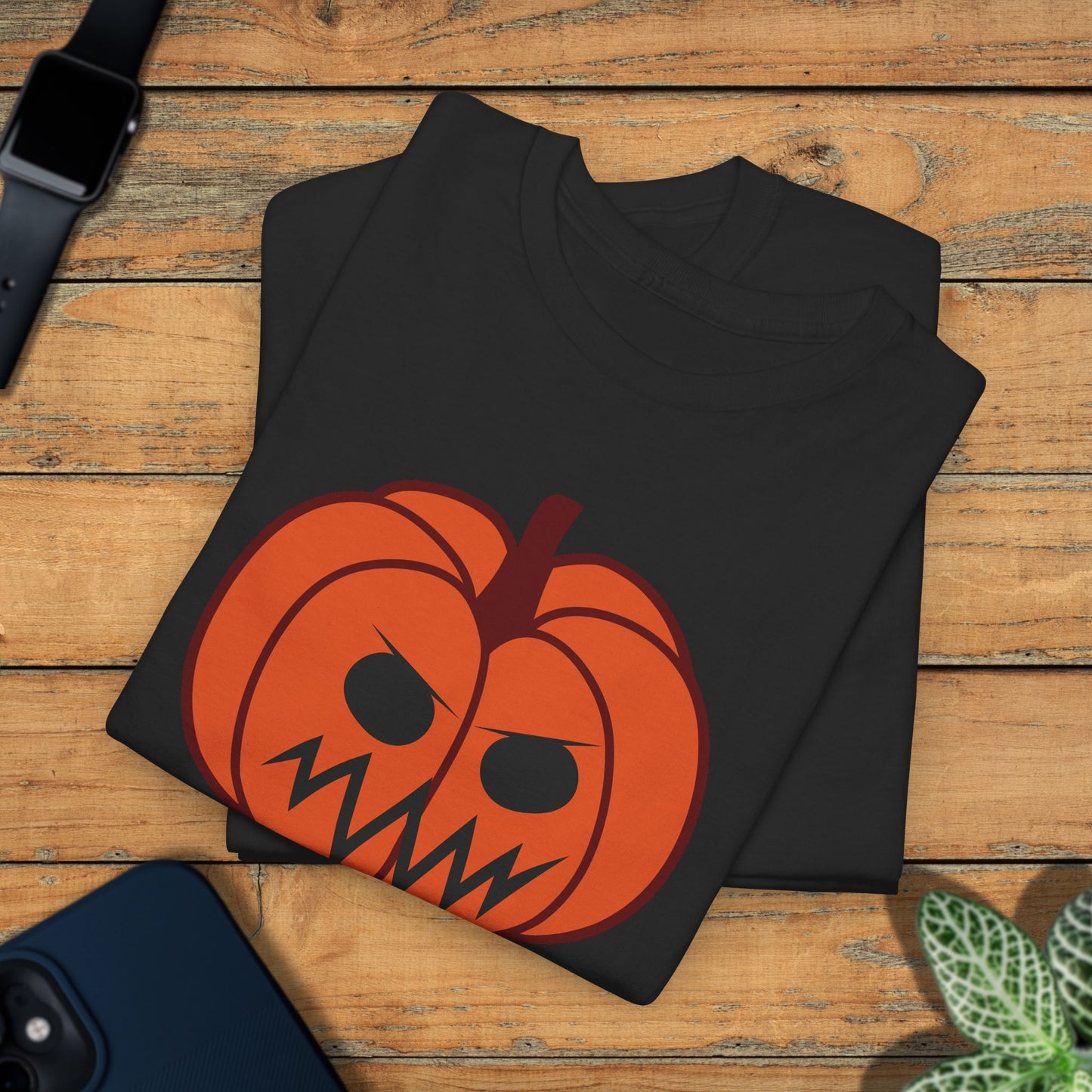 Jackolantern Angry Face Halloween Pumpkin Unisex T Shirt