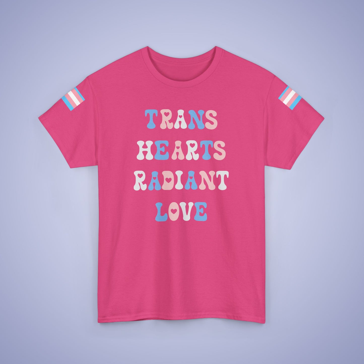 Trans Hearts radiant Love Transexual LGBT Pride Month Matching T Shirt Unisex
