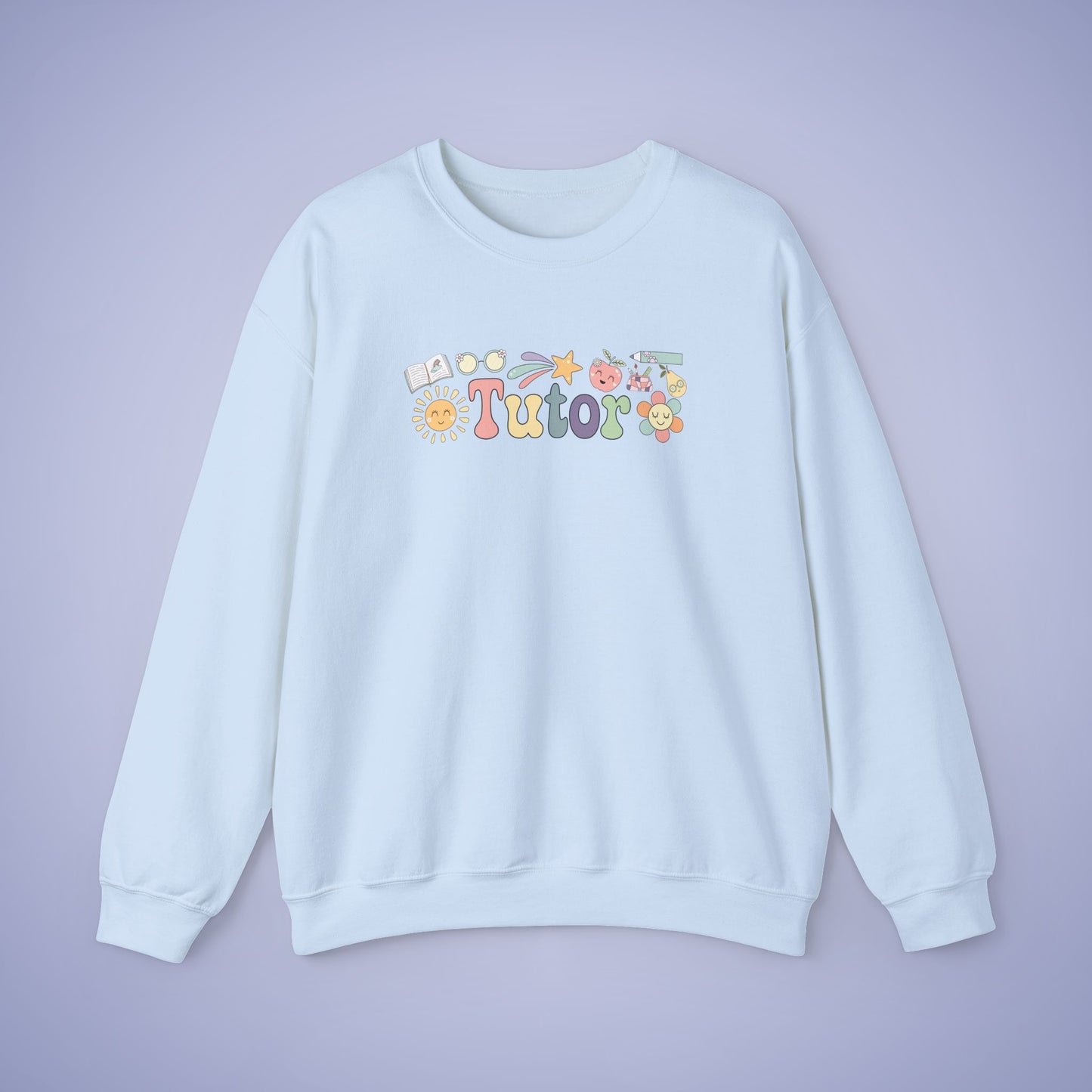Tutor Teacher Crewneck Sweatshirt Retro Unisex Back to School
