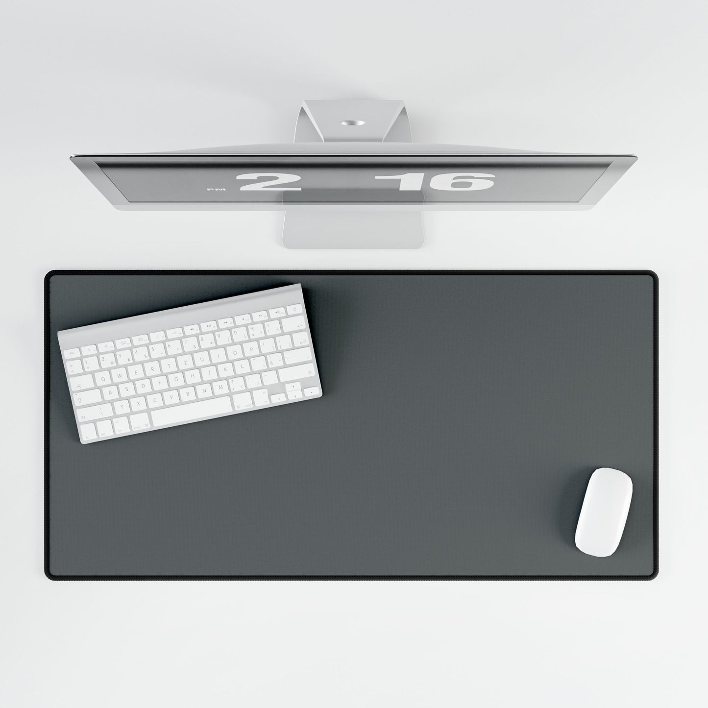 Dark Grey Desk Mat Minimalist Office Teacher Decor Gift Medium & Large