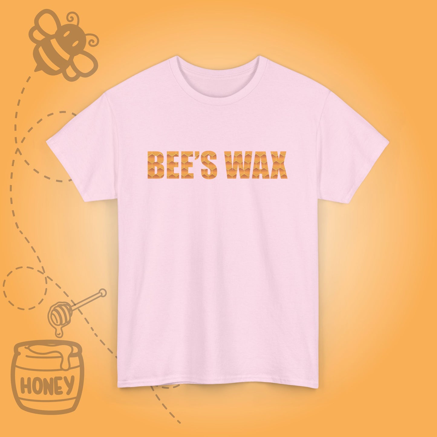 Bees Wax Sweet As Honey Honeycomb Word Art Design Unisex T Shirt