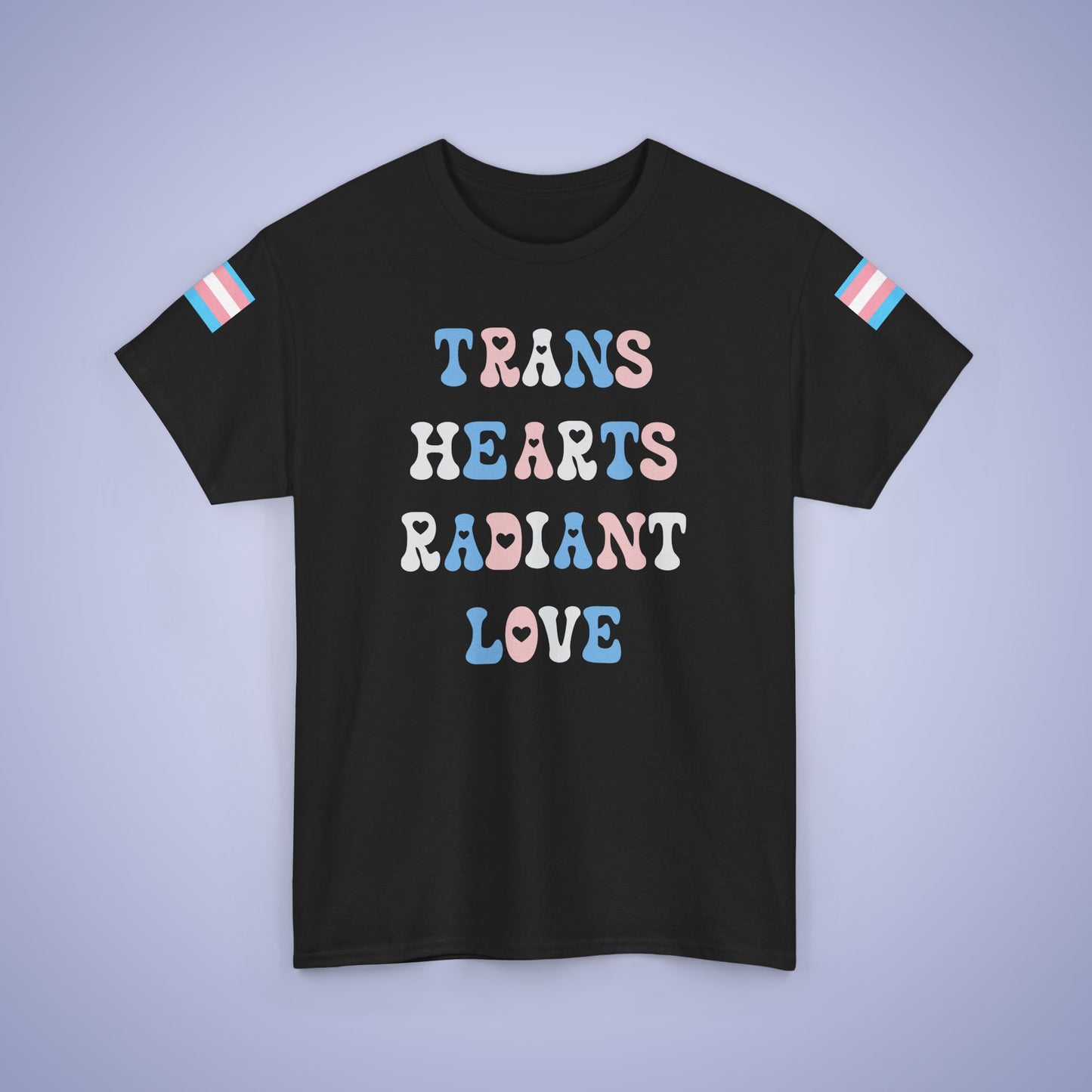 Trans Hearts radiant Love Transexual LGBT Pride Month Matching T Shirt Unisex