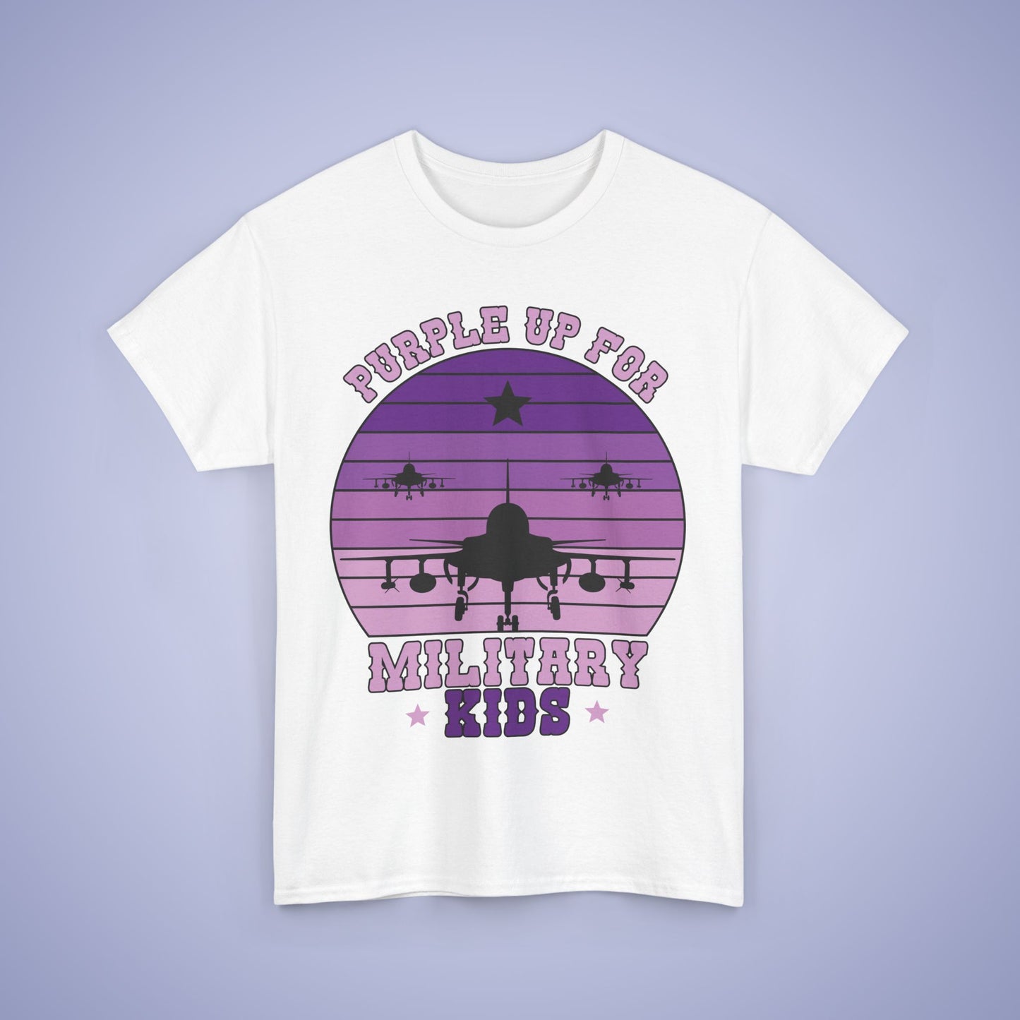Military Brat Purple Up Unisex Oversized T Shirt Military Child Month