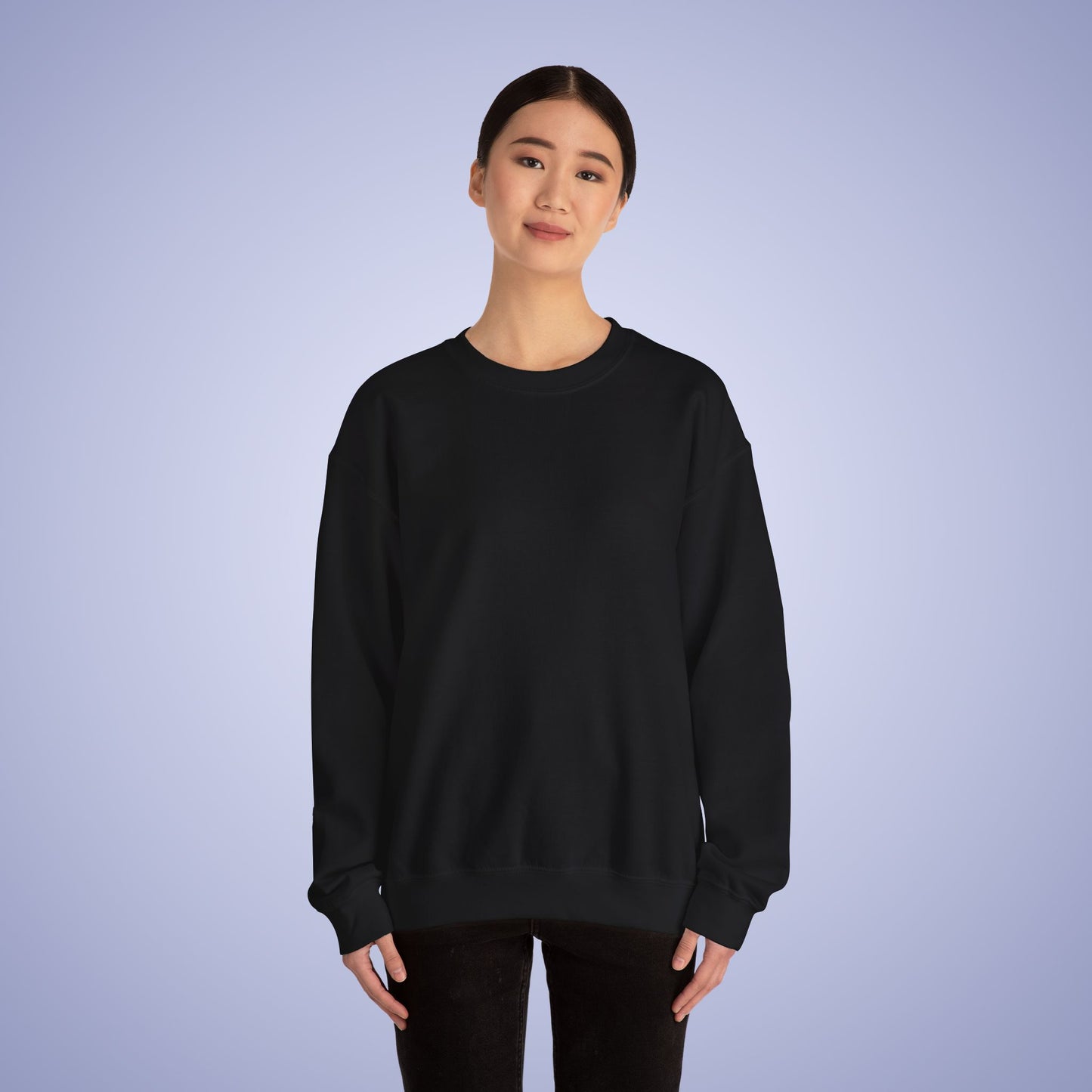Blank Black Unisex Crewneck Sweatshirt