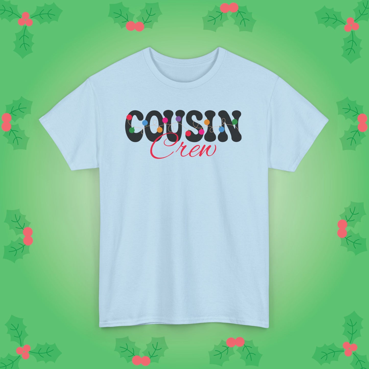 Cousin Crew Christmas Lights Family Matching Unisex T Shirt