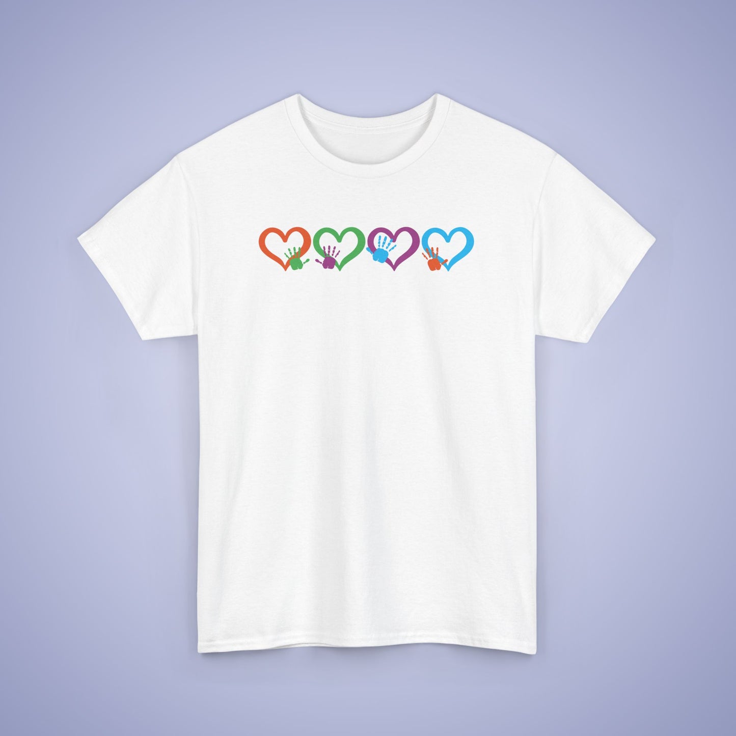 Hearts and Hands Graphic Unity Day Teachers T Shirt Unisex