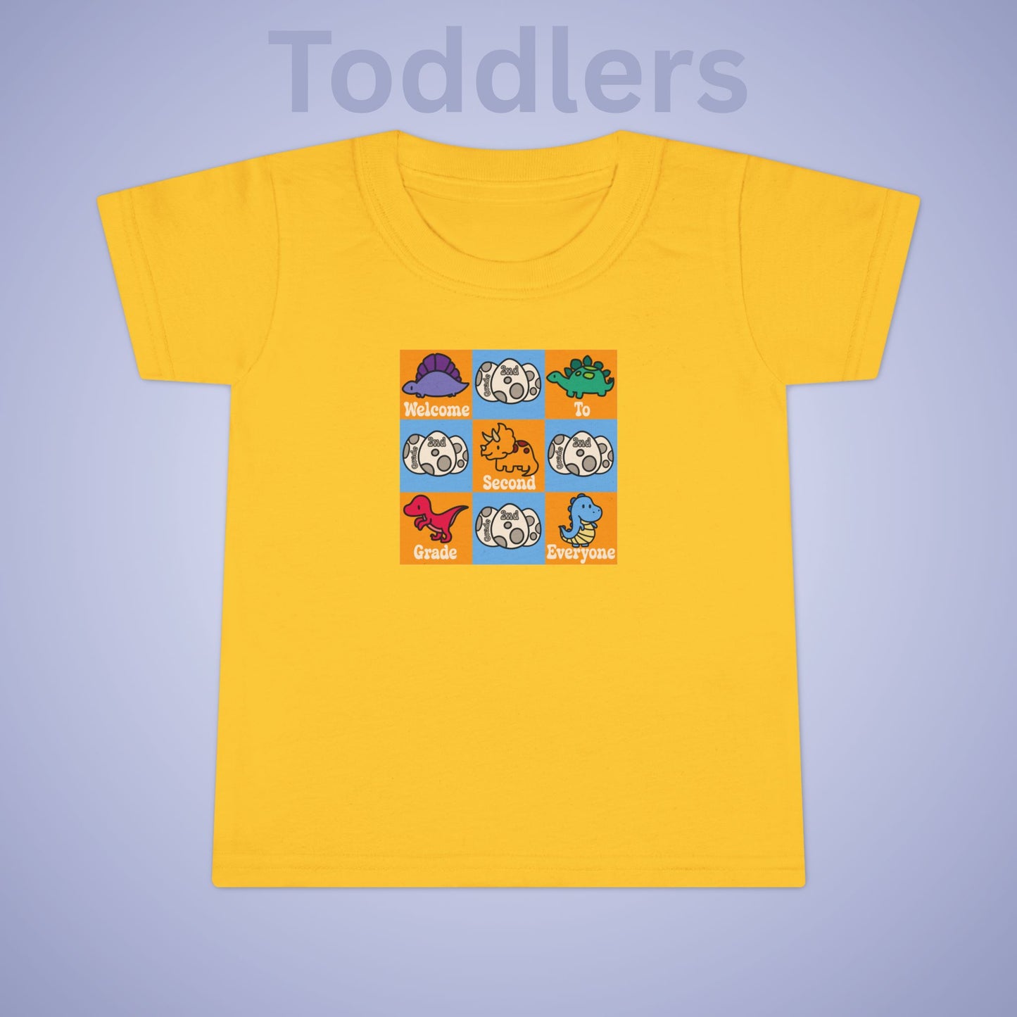 Second Grade Fun Dinosaurs Kids Cotton T Shirt Back To School Toddler