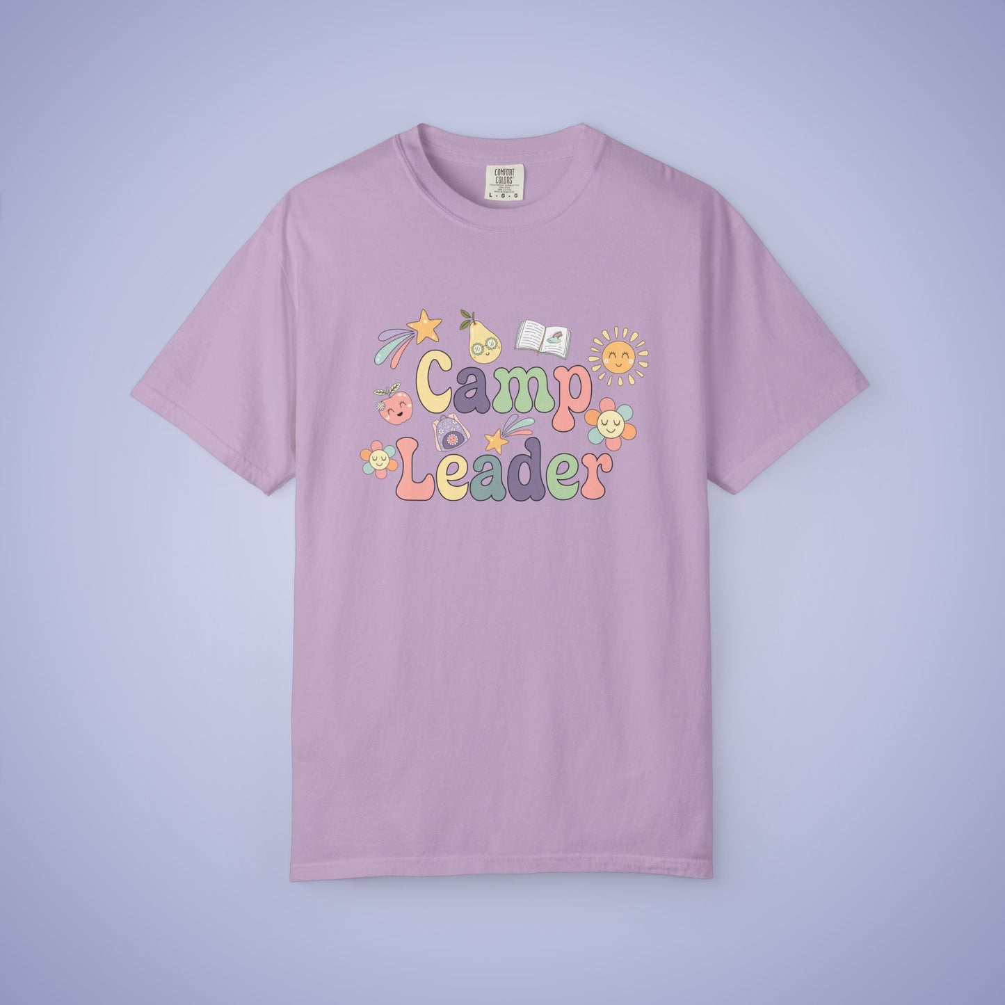 Camp Leader Teacher T Shirt Retro Comfort Colors Unisex Back to School