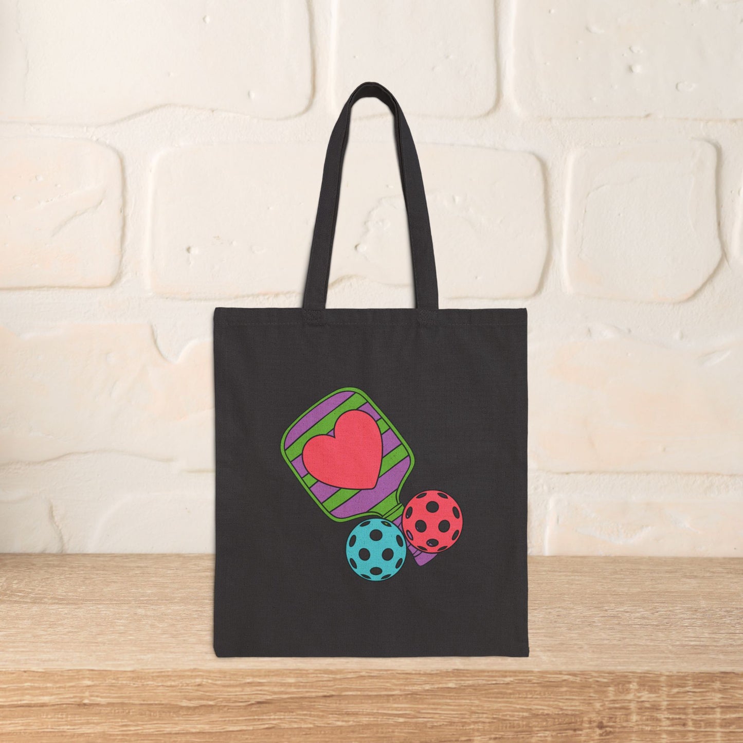 Pickleball Obsessed Graphic Design Cotton Canvas Gift Tote Bag