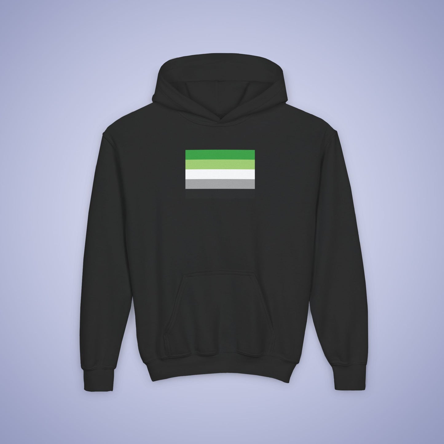 Aromantic Flag Pride Kids Cotton Hoodie LGBTQ Pride Month