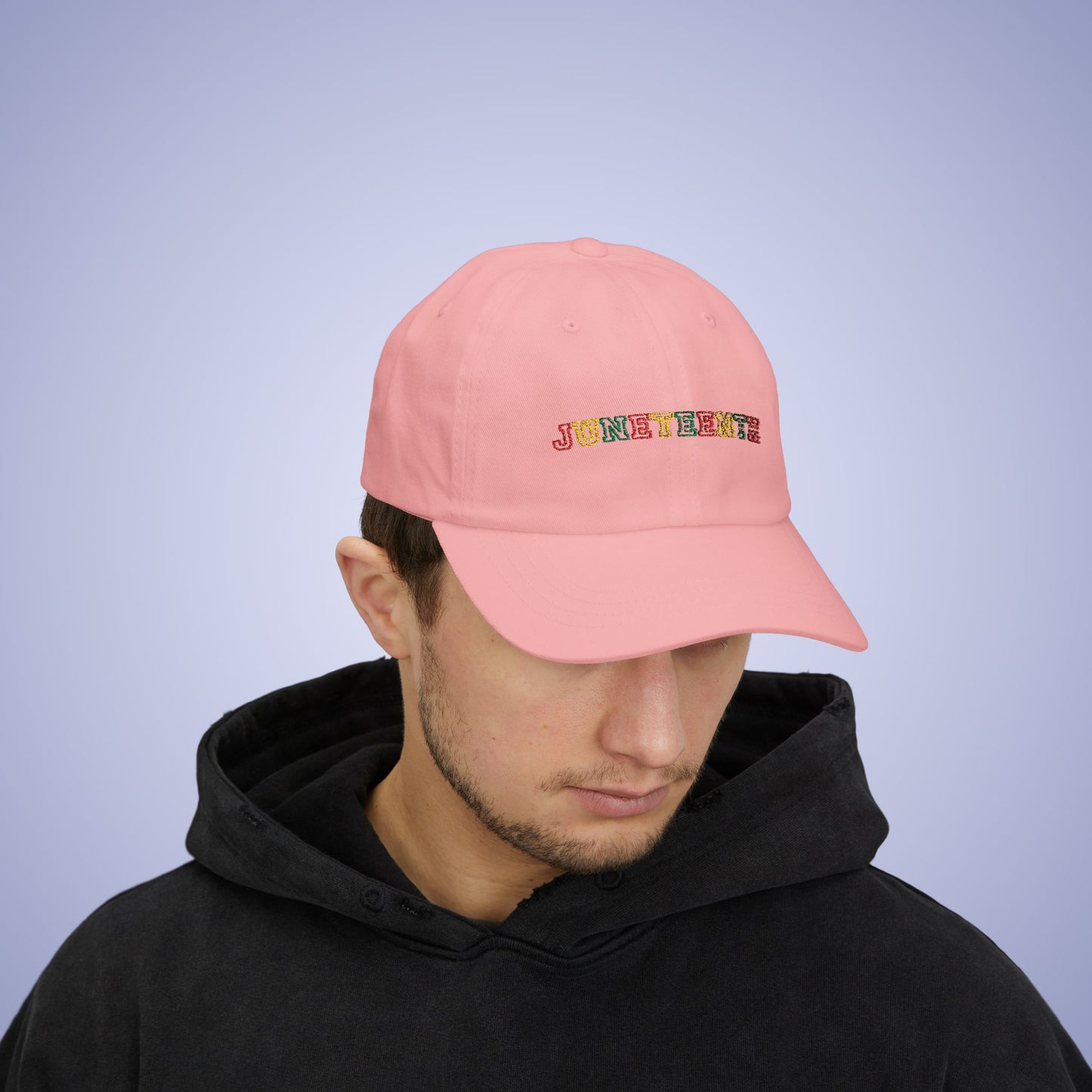 Juneteenth Embroidered Classic Dad Cap Unisex Coloured Embroidery