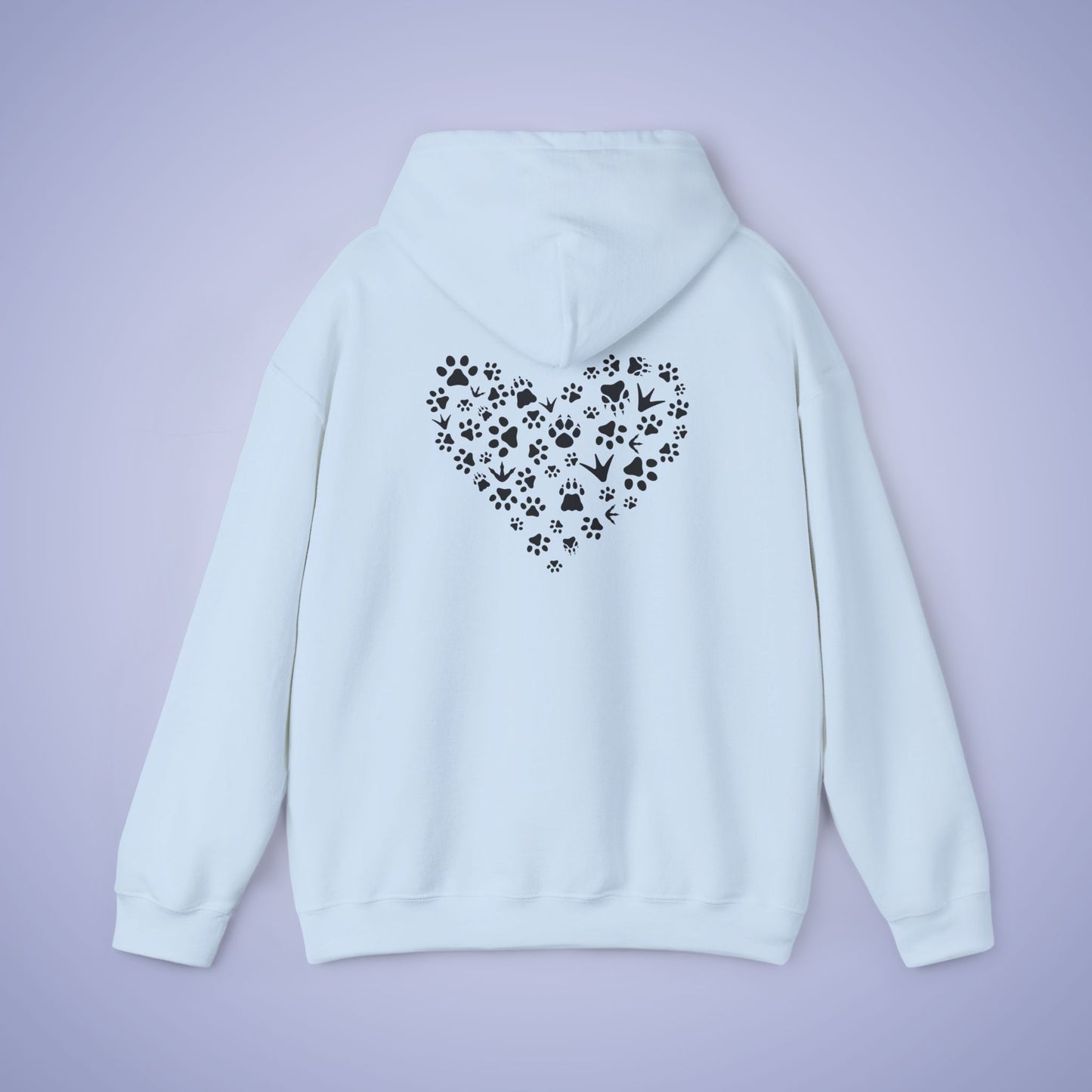 Animal Vet Hooded Sweatshirt Veterinarian Gift Double Sided Paw Prints