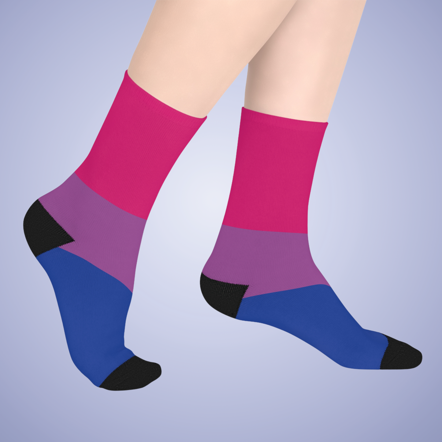 Bisexual Mid Length Socks Pride Month LGBTQ Event Gift Apparel
