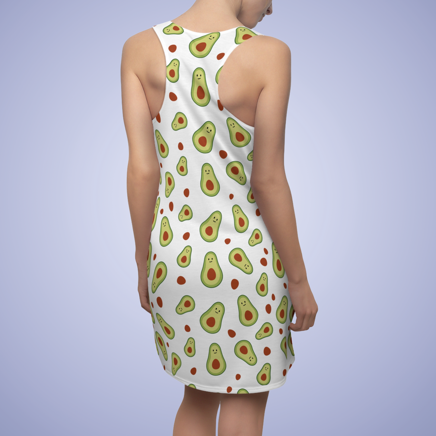 Avocado Delight Racerback Dress Fun Summer Fashion