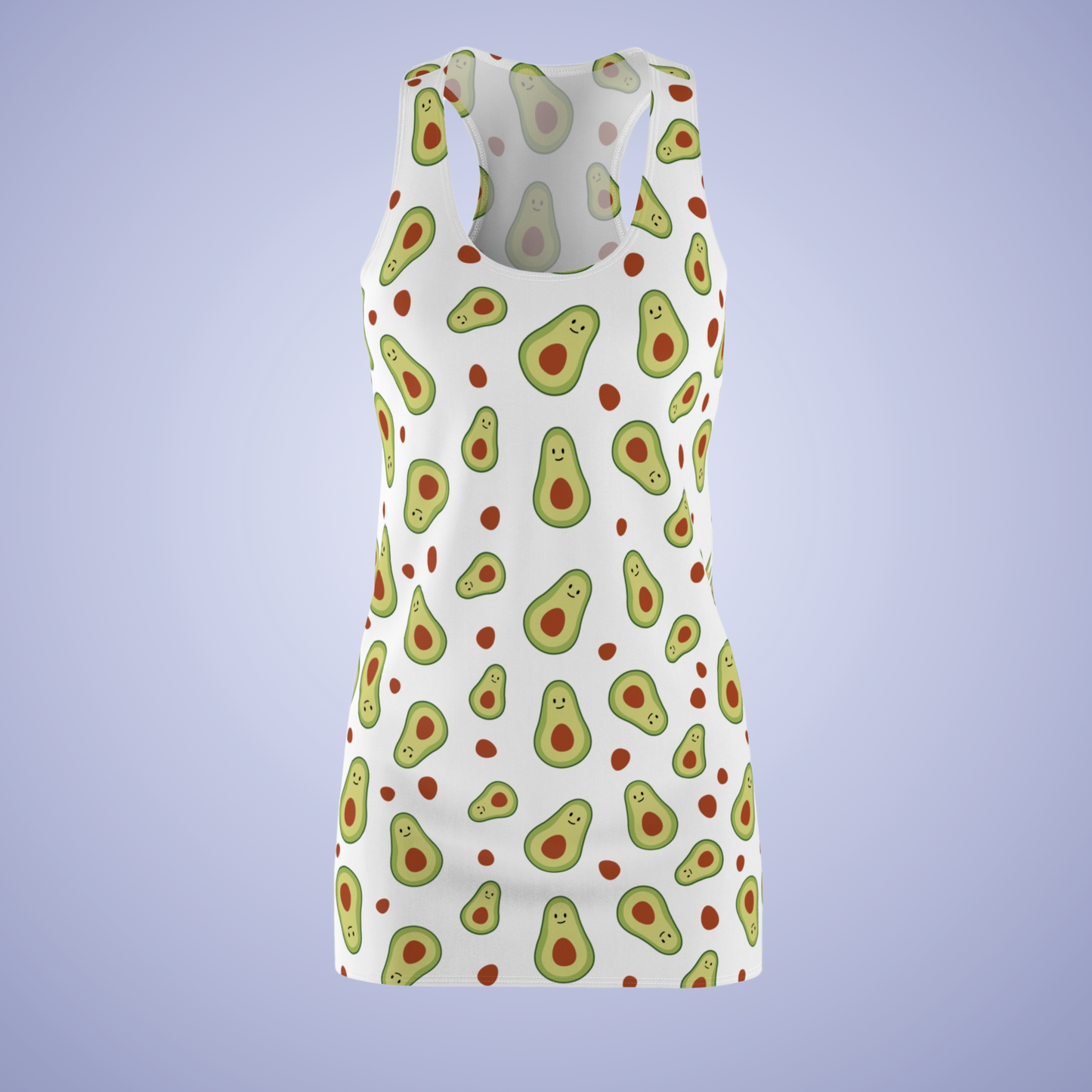 Avocado Delight Racerback Dress Fun Summer Fashion