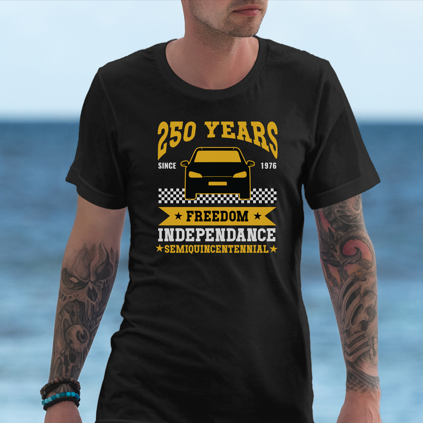 New York Taxi 250 Years of Freedom USA Celebration Unisex T Shirt