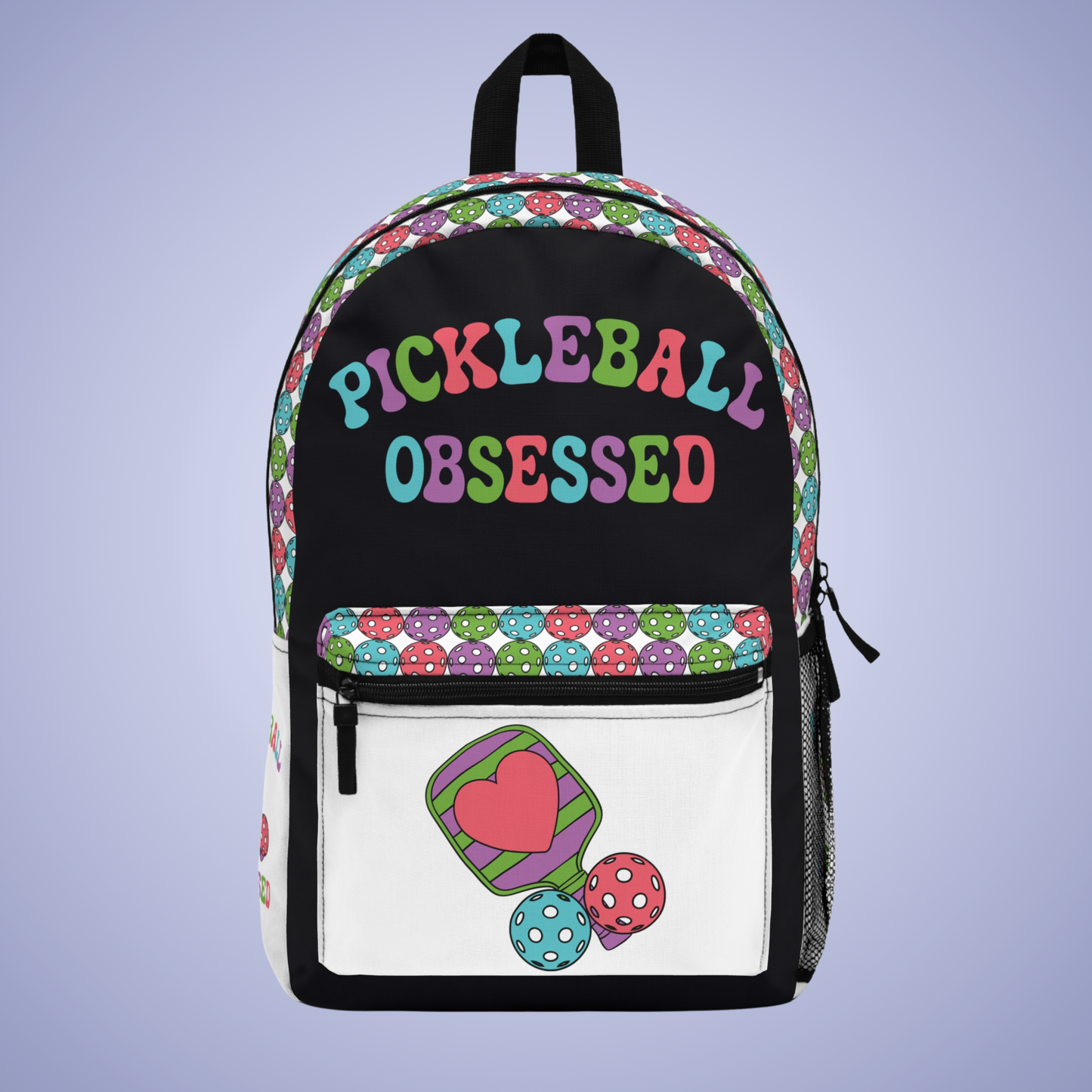Pickleball Obsessed All Rounder Backpack Gift Travel Bag
