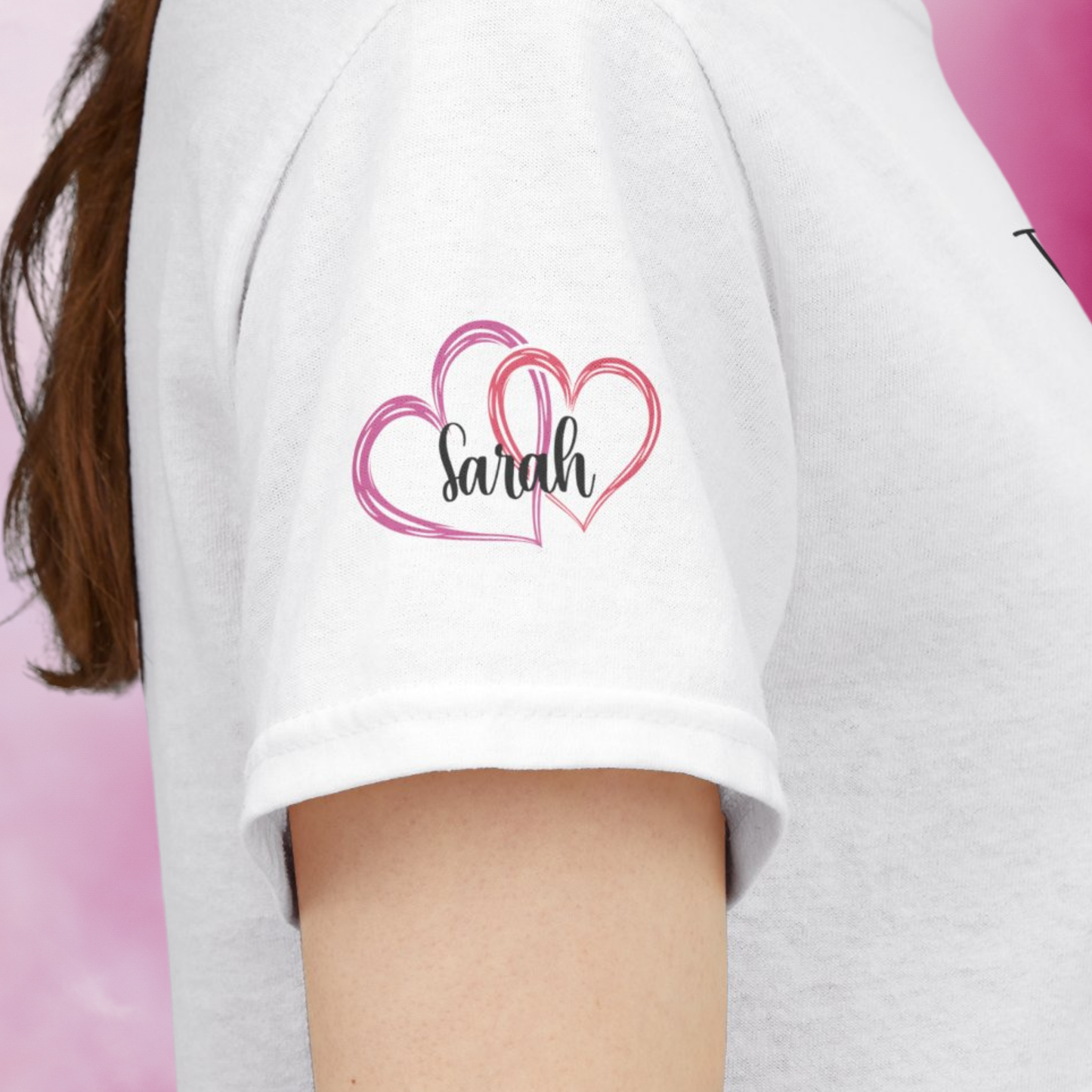 This Mother Wears Her Heart on Her Sleeve Personalized Mothers Day Gift T Shirt