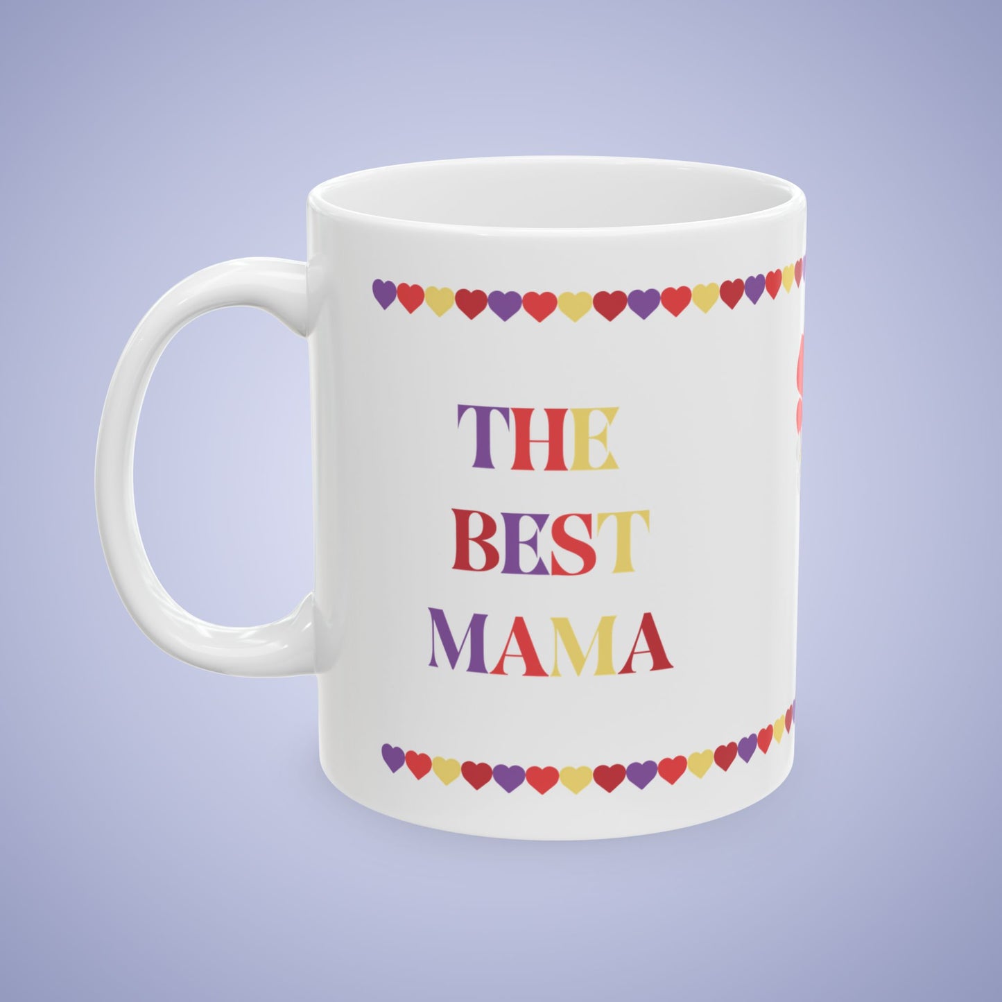 Best Mama Mothers Day August Birth Flower Ceramic Gift Mug