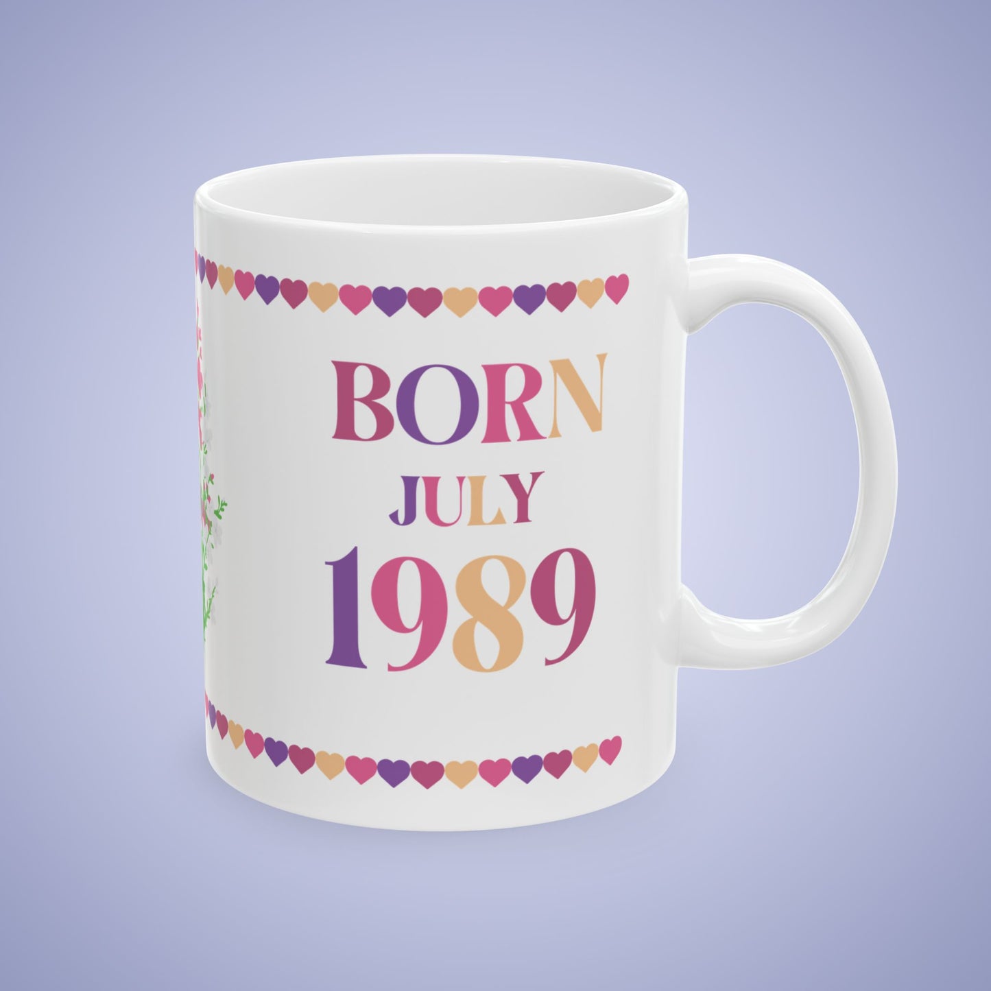 Best Mama Mothers Day July Birth Flower Ceramic Gift Mug