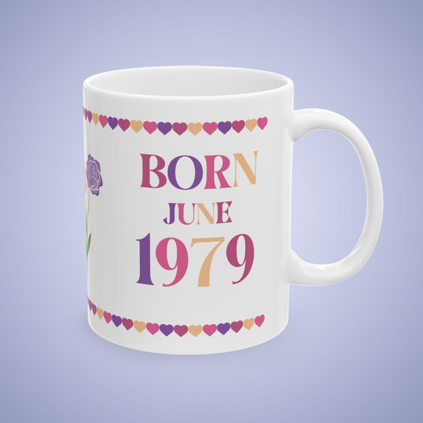 Best Mama Mothers Day June Birth Flower Ceramic Gift Mug