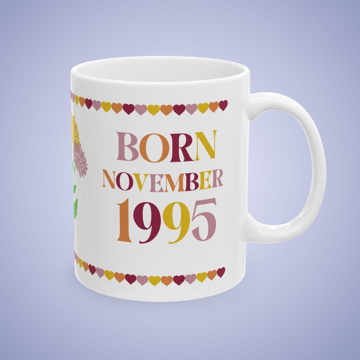Best Mama Mothers Day November Birth Flower Ceramic Gift Mug
