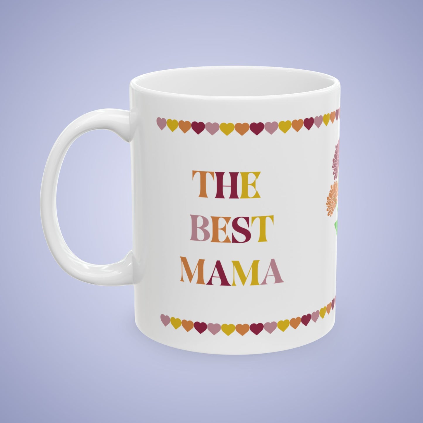 Best Mama Mothers Day November Birth Flower Ceramic Gift Mug