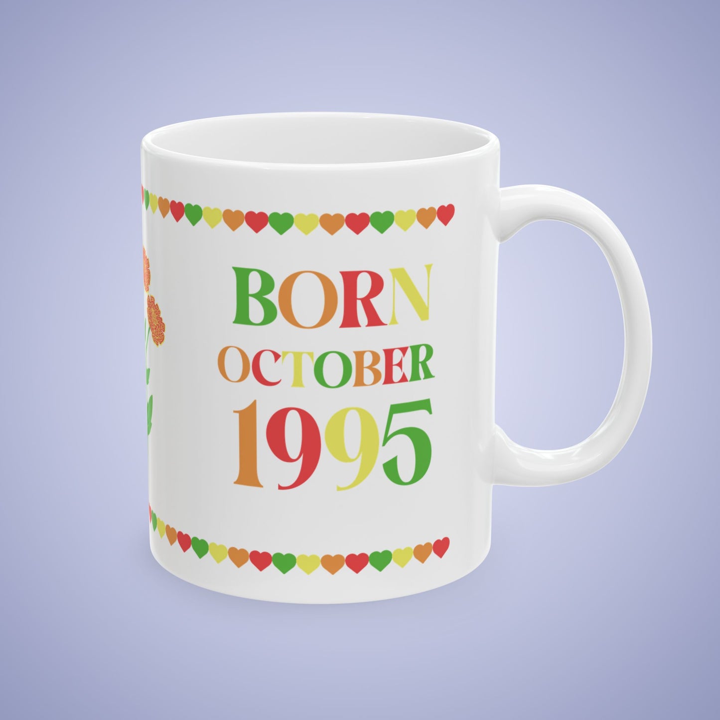 Best Mama Mothers Day October Birth Flower Ceramic Gift Mug