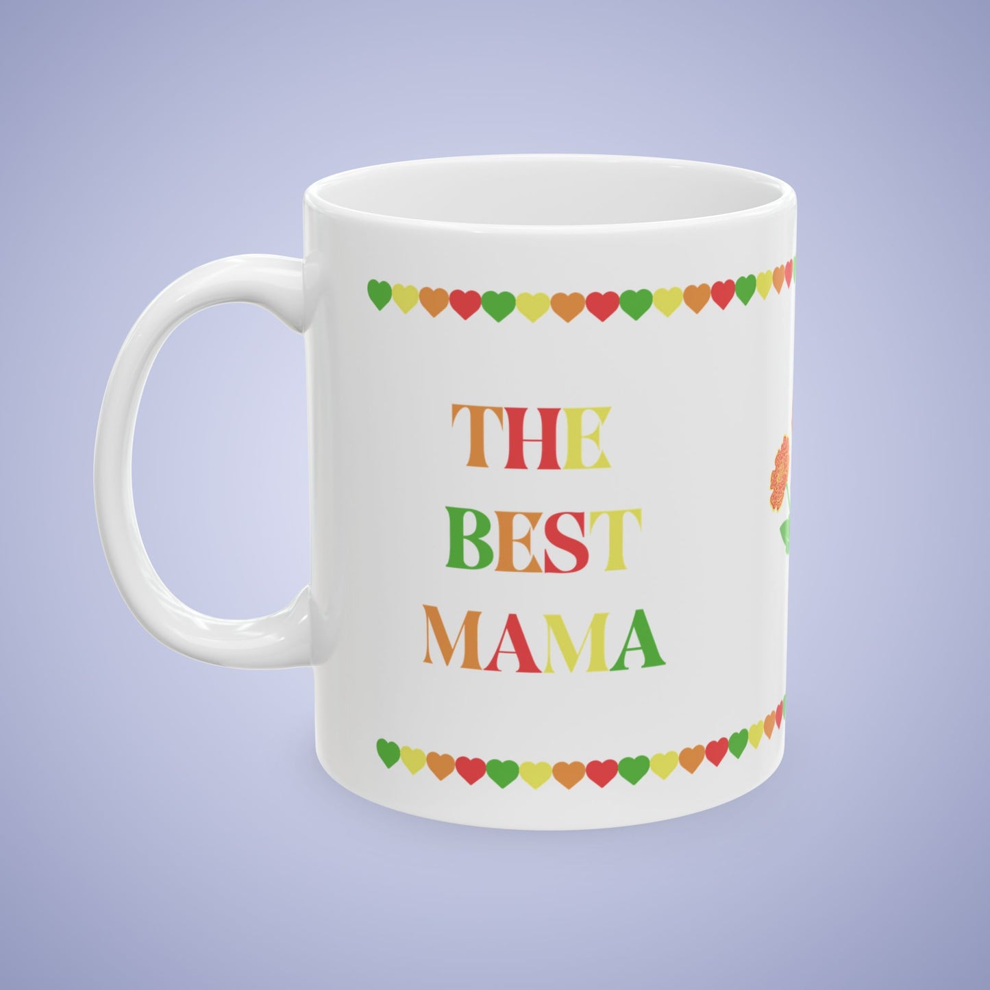 Best Mama Mothers Day October Birth Flower Ceramic Gift Mug