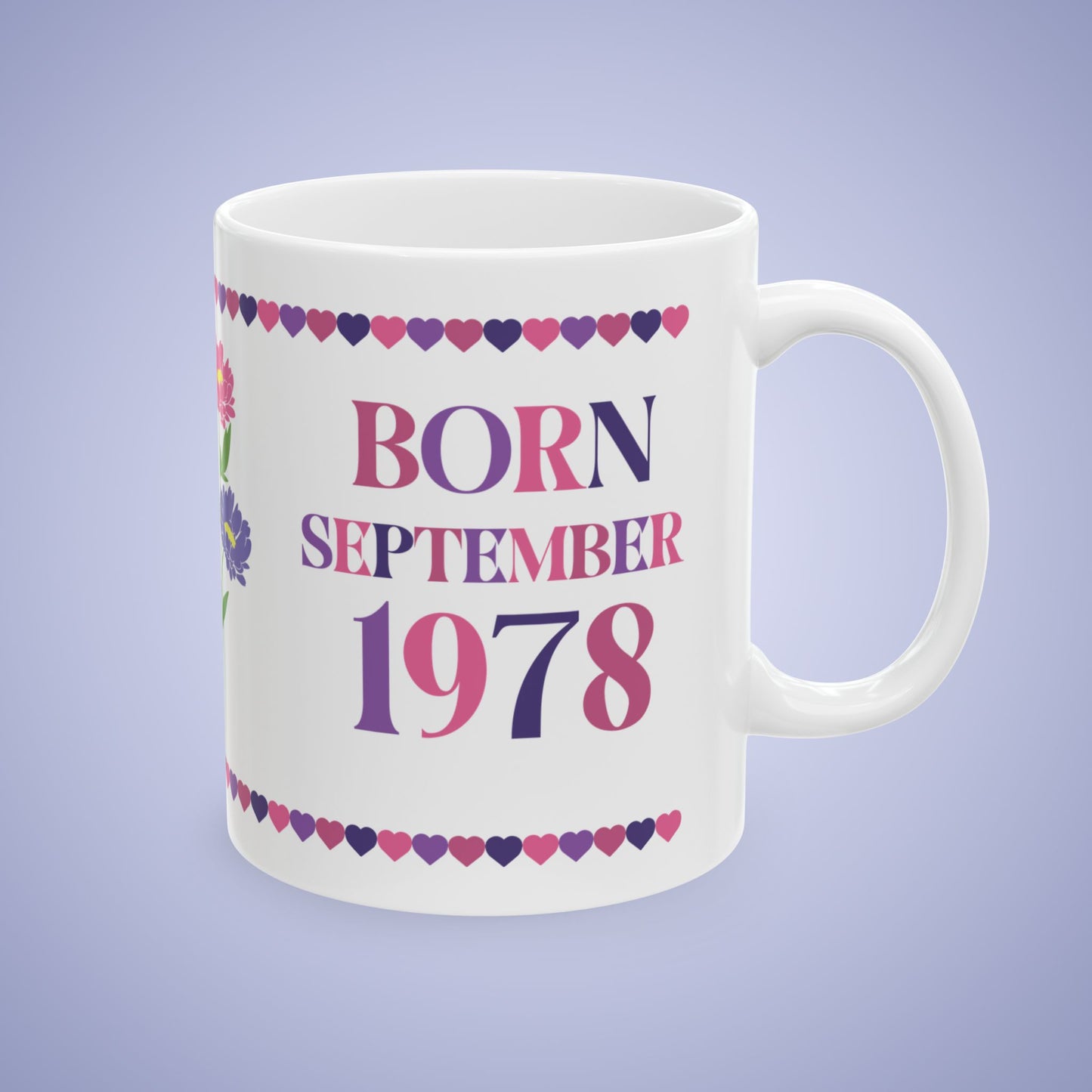 Best Mama Mothers Day September Birth Flower Ceramic Gift Mug