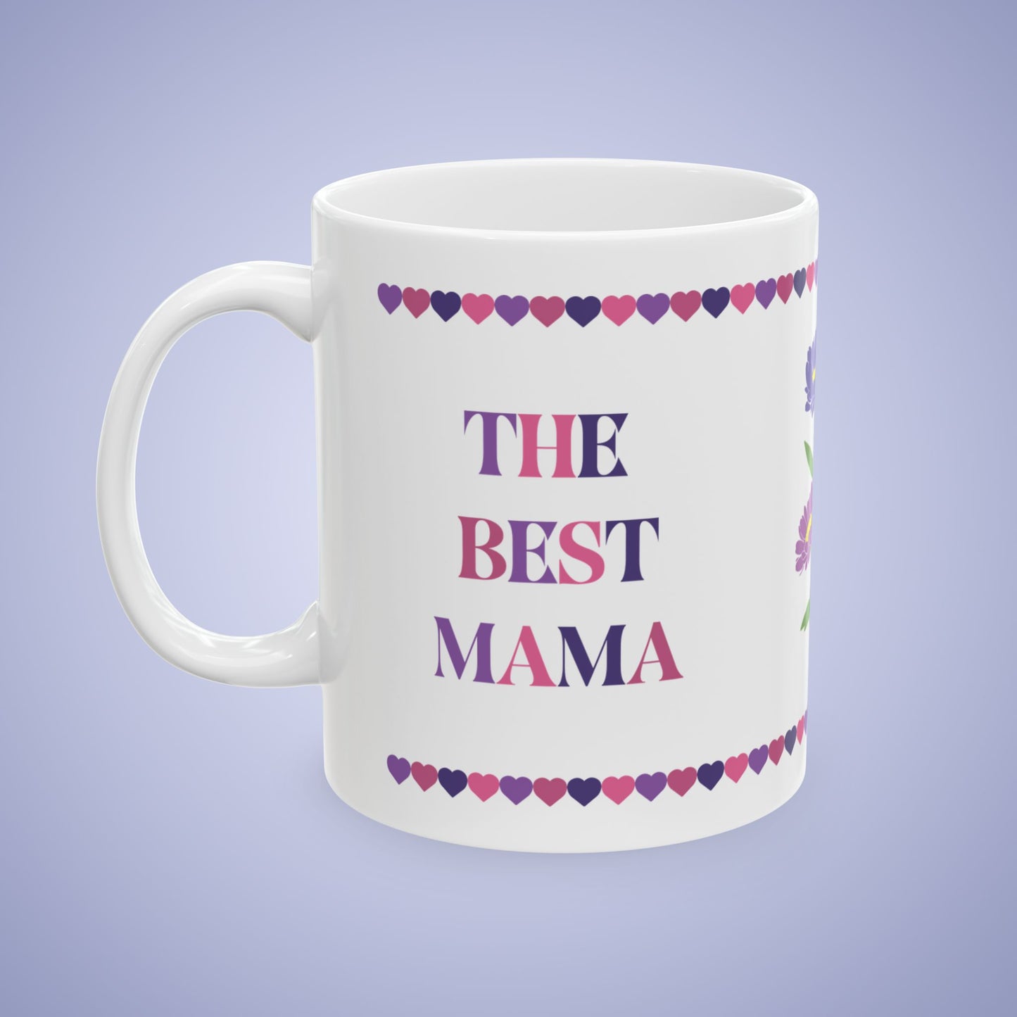 Best Mama Mothers Day September Birth Flower Ceramic Gift Mug