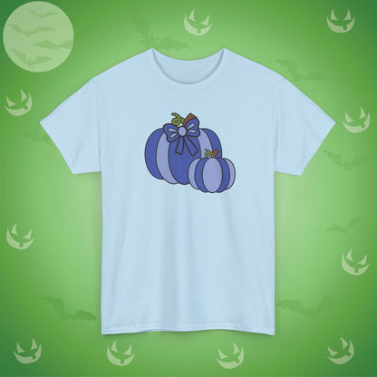 Thanksgiving Fall Inspired Halloween Blue Pumpkin Unisex T Shirt