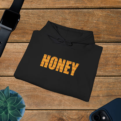 Honey Lover Honeycomb Sweet As Honey Word Art Design Hoodie Sweatshirt