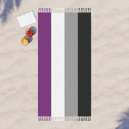 Asexual Flag Boho Beach Towel  LGBTQ Pride Month LGBT Holiday Gift