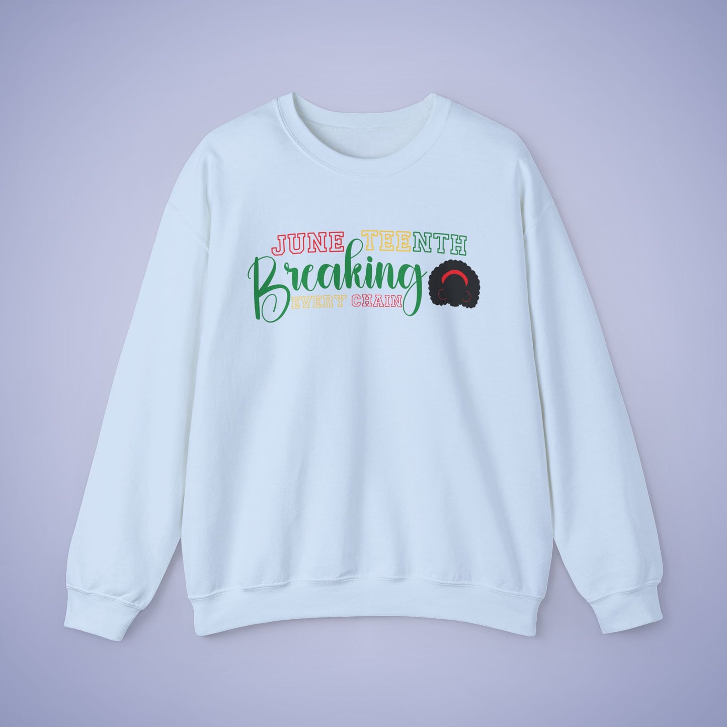Breaking Every Chain Juneteenth Unisex Crewneck Oversized Sweatshirt