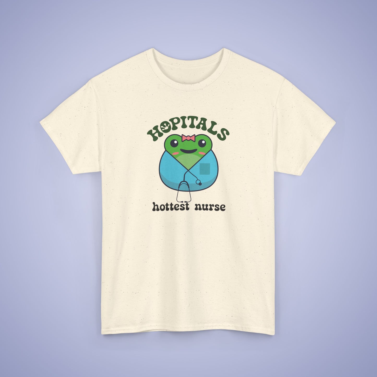 Hopitals Hottest Nurse Gift Graphic Tee Frog Lover Funny Unisex T Shirt