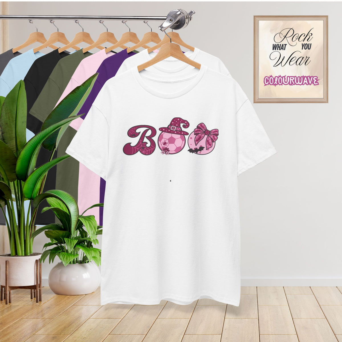 Soccer BOO T-Shirt | Girly Coquette Halloween Design