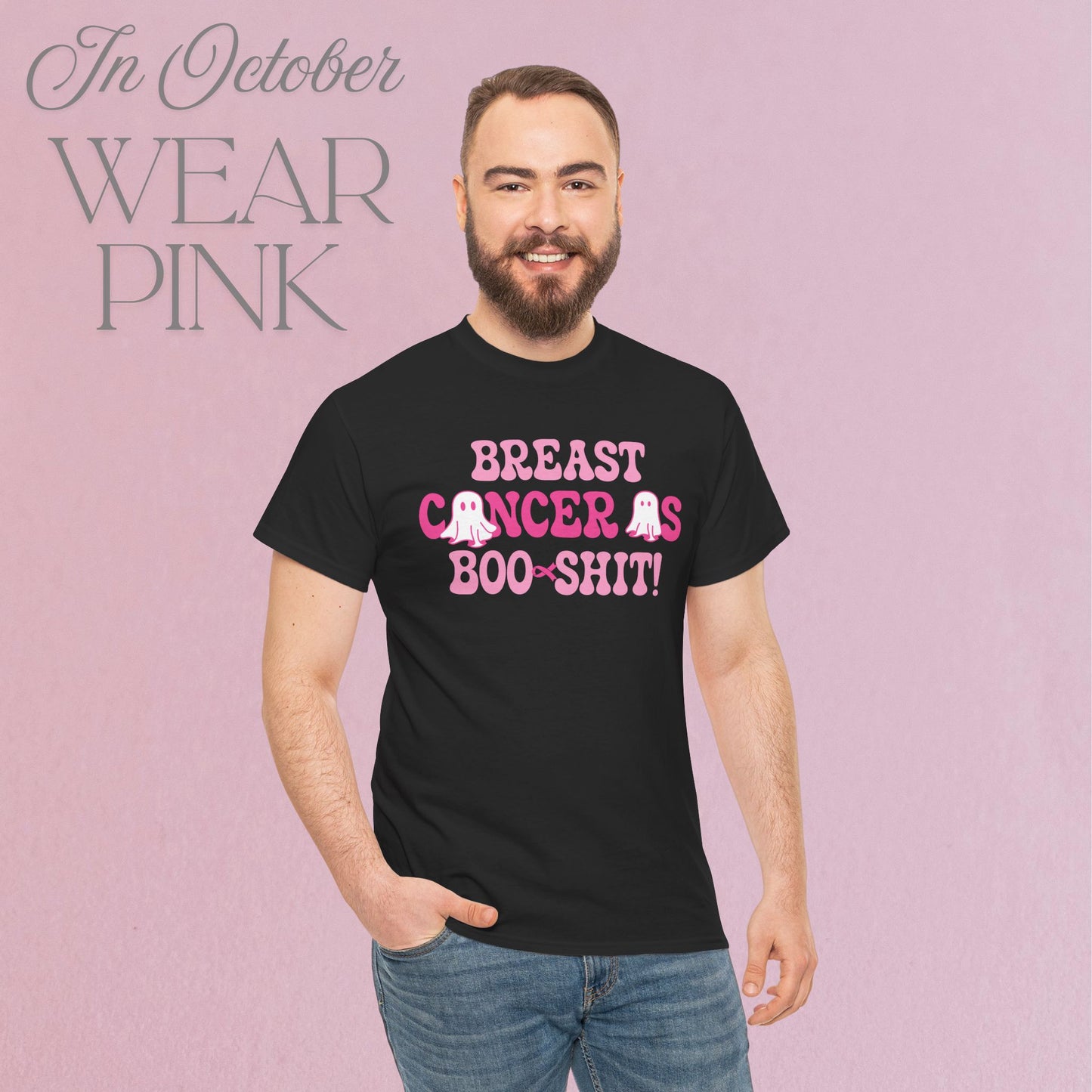 Breast Cancer is Boo Sh*t Funny Halloween Ghost Unisex T Shirt