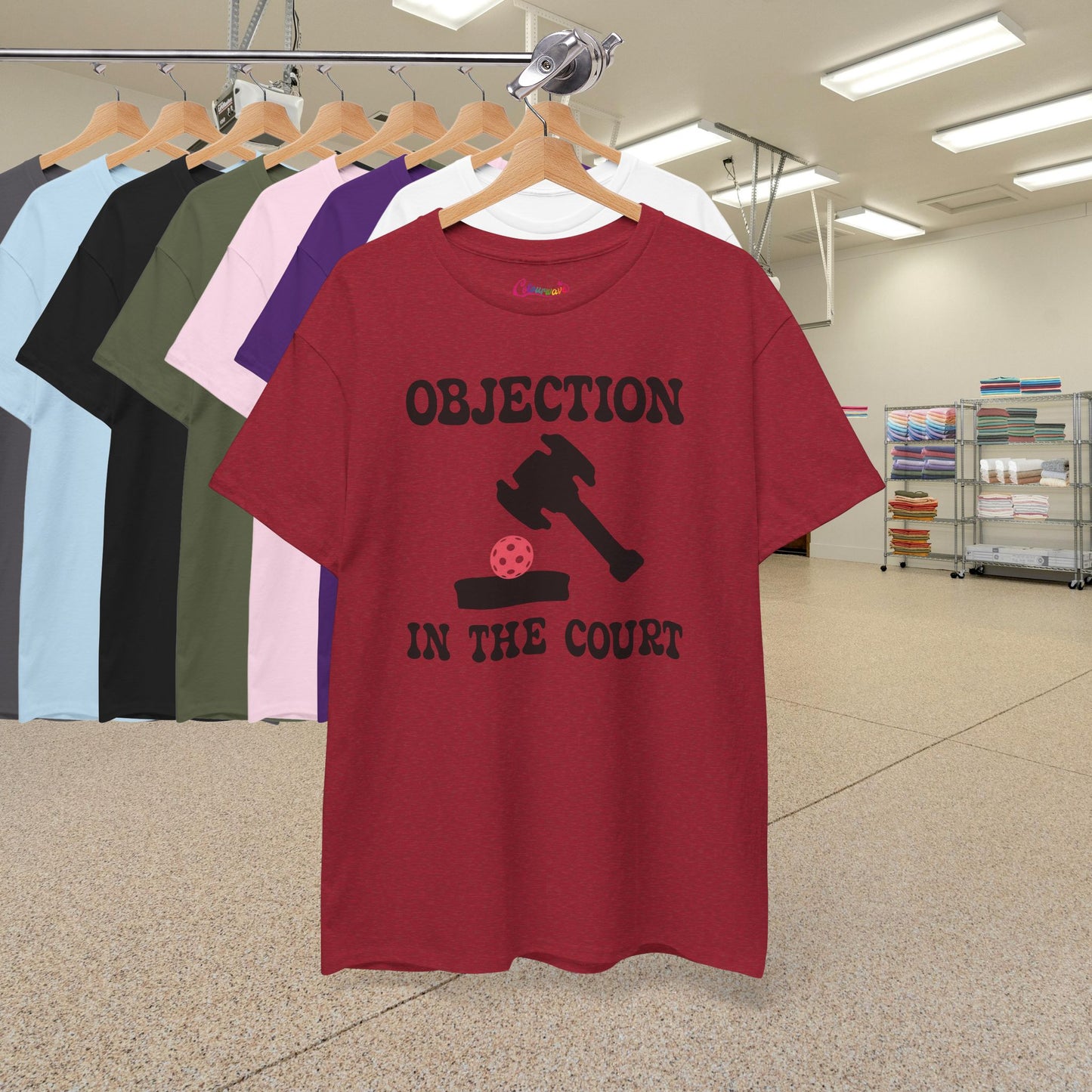 Objection in the Court Pickleball Lover Funny Lawyer Judge Gift Tee Graphic Design T Shirt