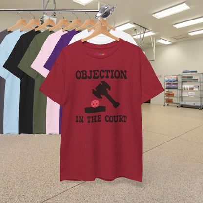 Objection in the Court Pickleball Lover Funny Lawyer Judge Gift Tee Graphic Design T Shirt